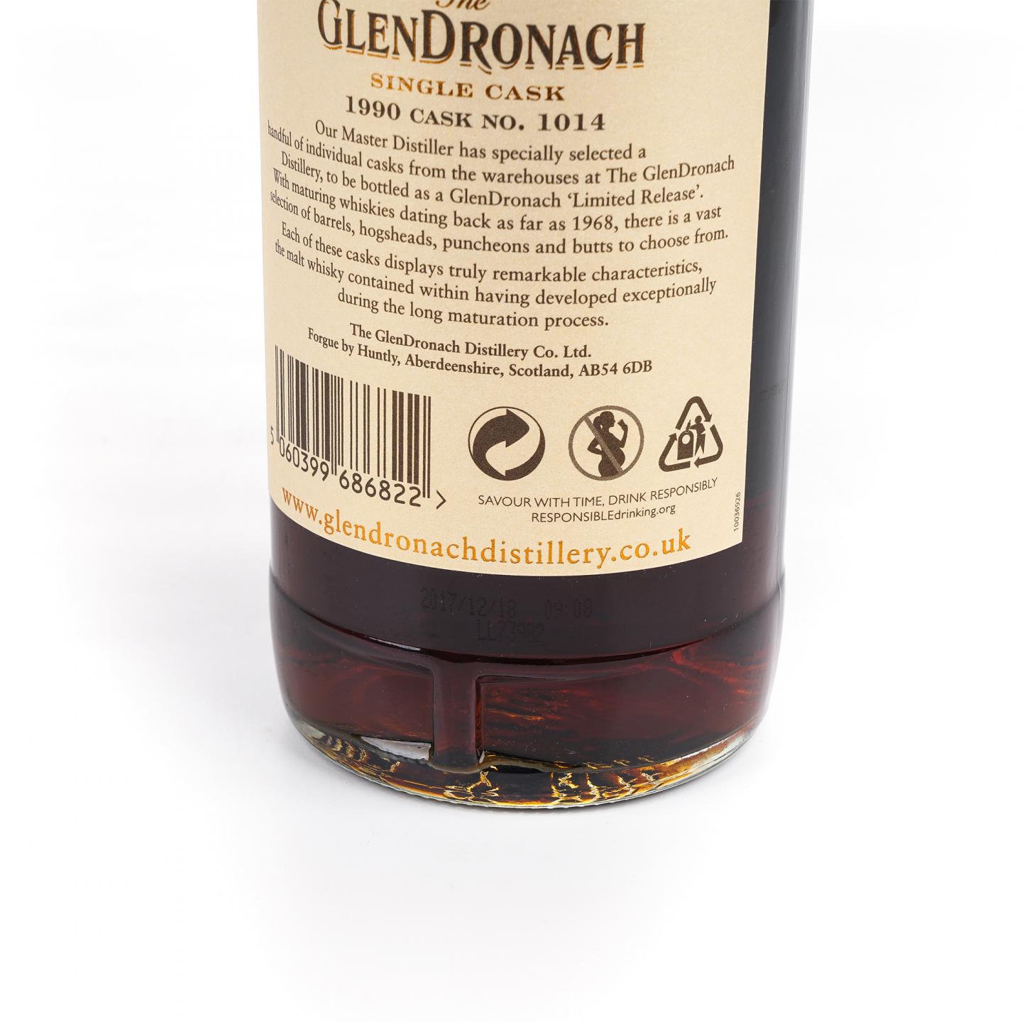 Glendronach 格兰多纳 27年 1990-2017 雪莉桶#1014