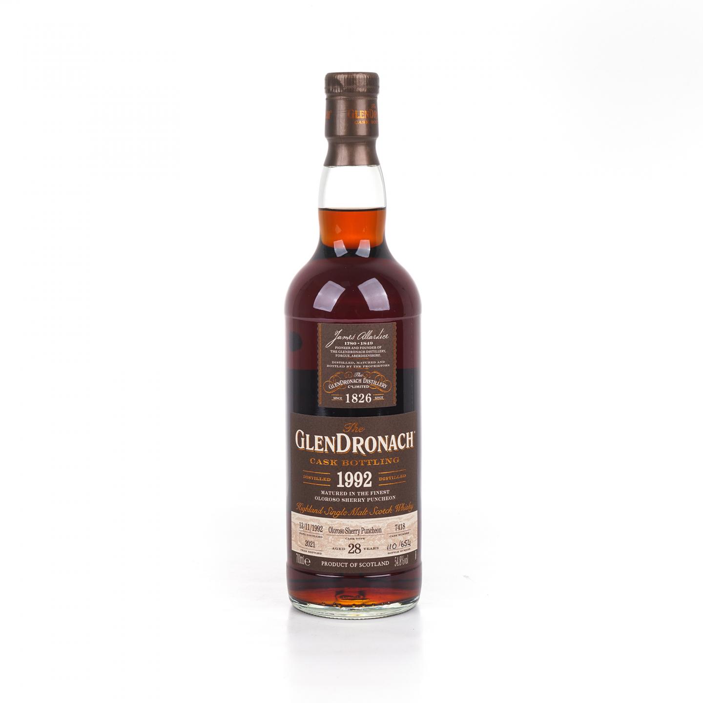 Glendronach 格兰多纳 28年 1992-2021 雪莉桶#7418