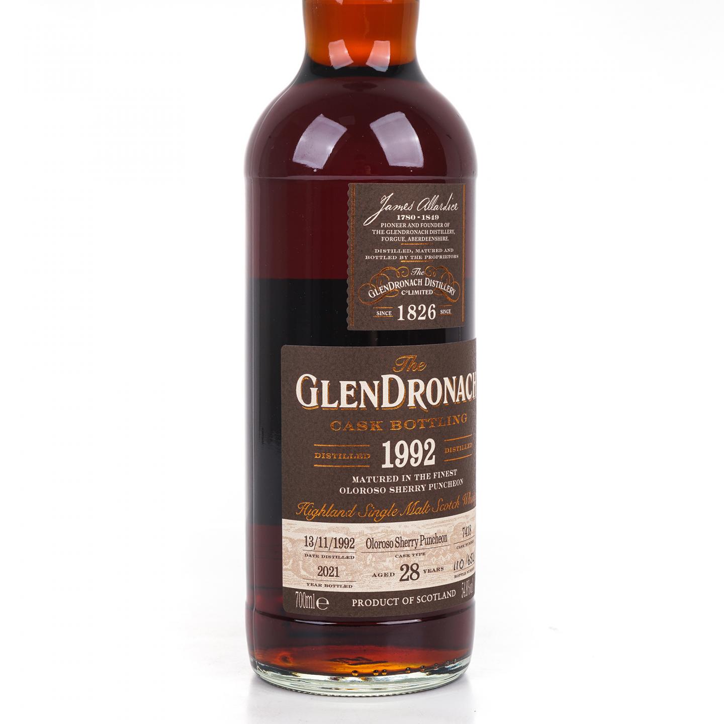Glendronach 格兰多纳 28年 1992-2021 雪莉桶#7418