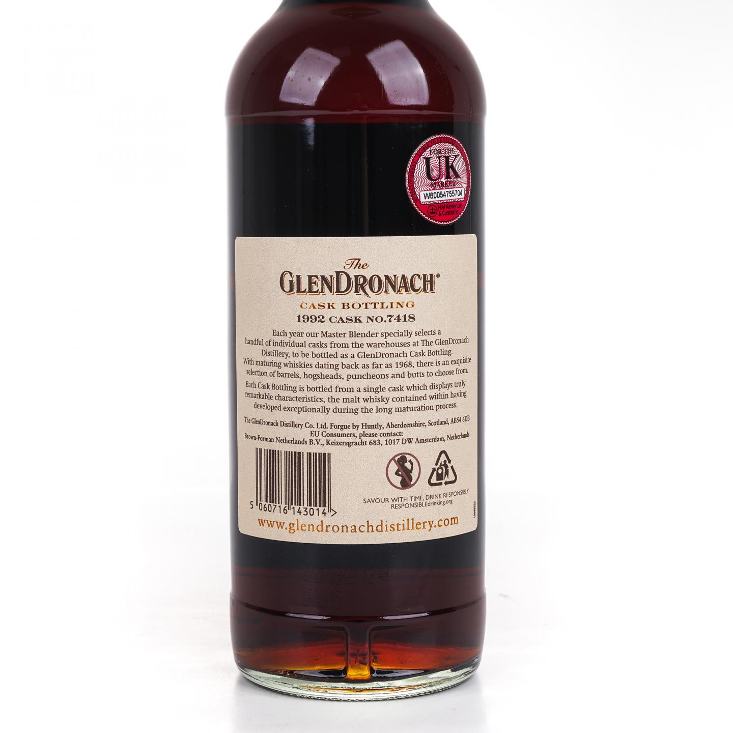 Glendronach 格兰多纳 28年 1992-2021 雪莉桶#7418
