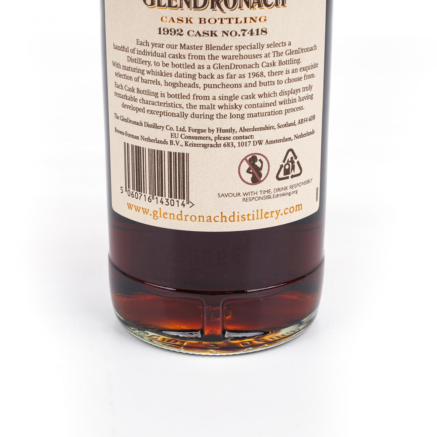 Glendronach 格兰多纳 28年 1992-2021 雪莉桶#7418