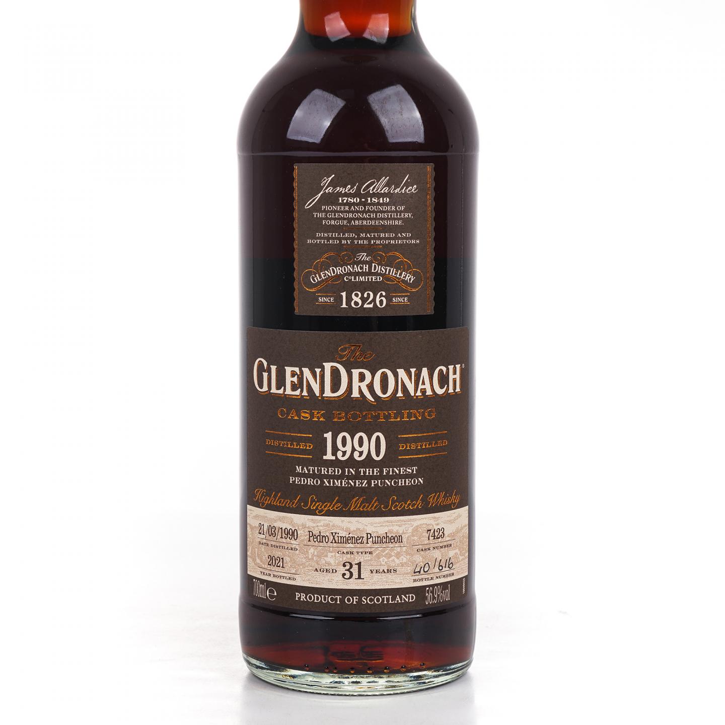 Glendronach 格兰多纳 31年 1990-2021 雪莉桶#7423