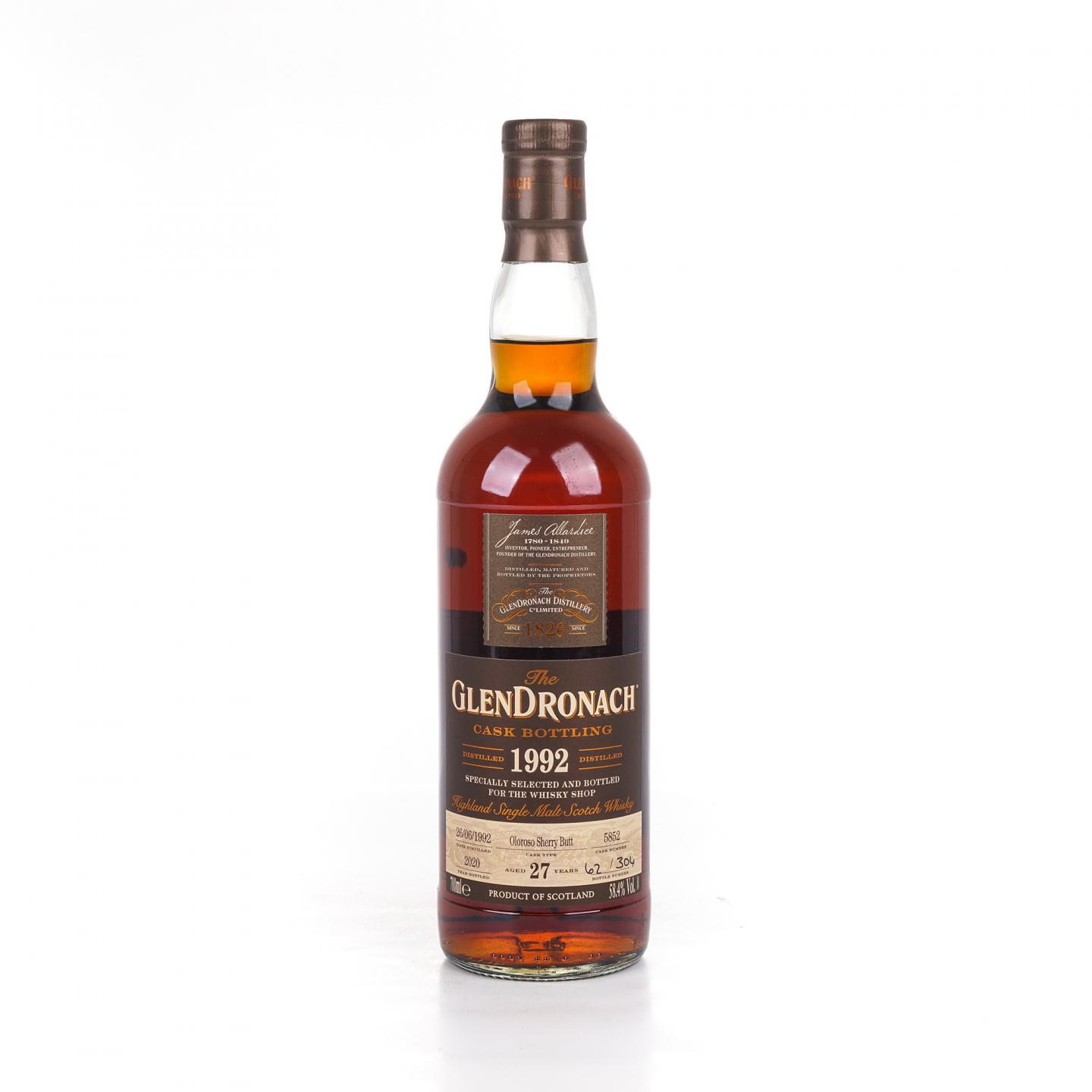 Glendronach 格兰多纳 27年 1992-2020 雪莉桶#5852