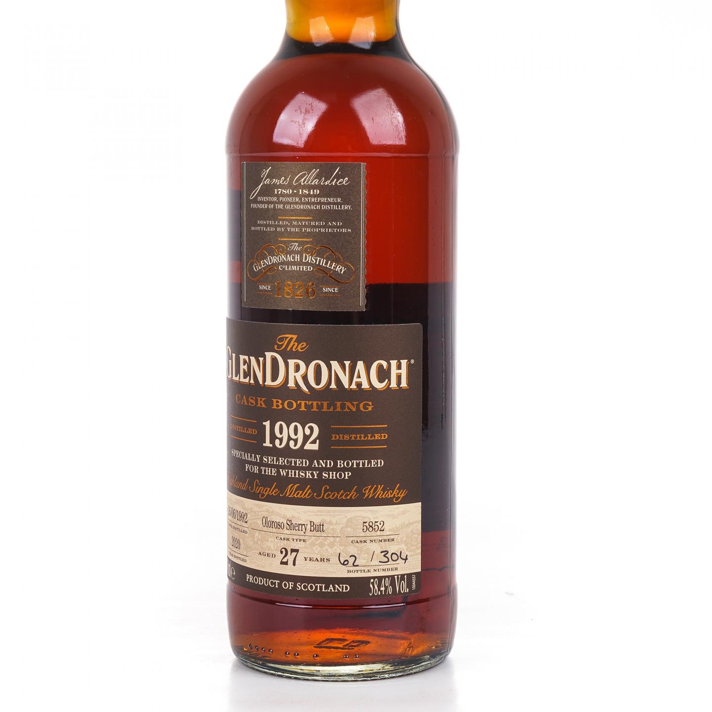Glendronach 格兰多纳 27年 1992-2020 雪莉桶#5852