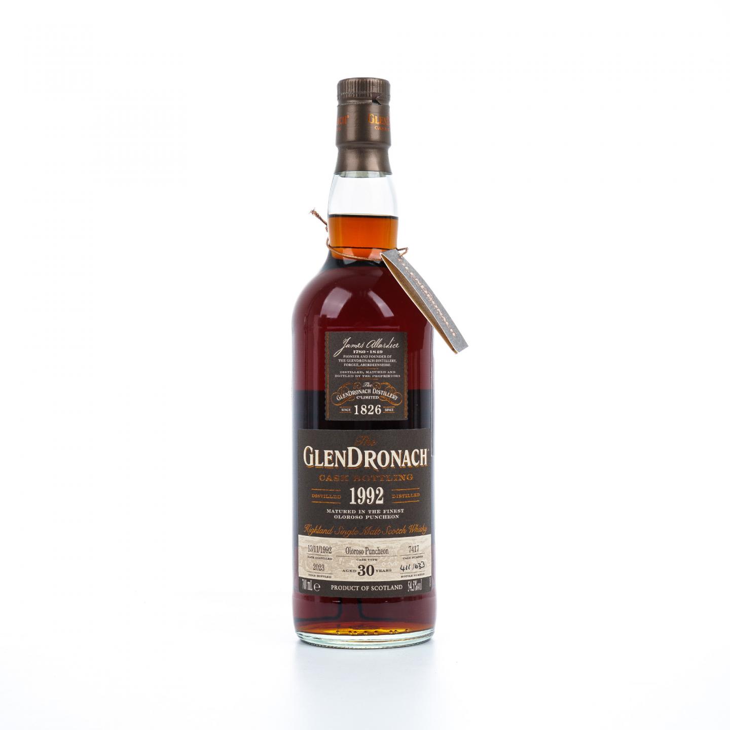 Glendronach 格兰多纳 30年 1992-2023 雪莉桶#7417