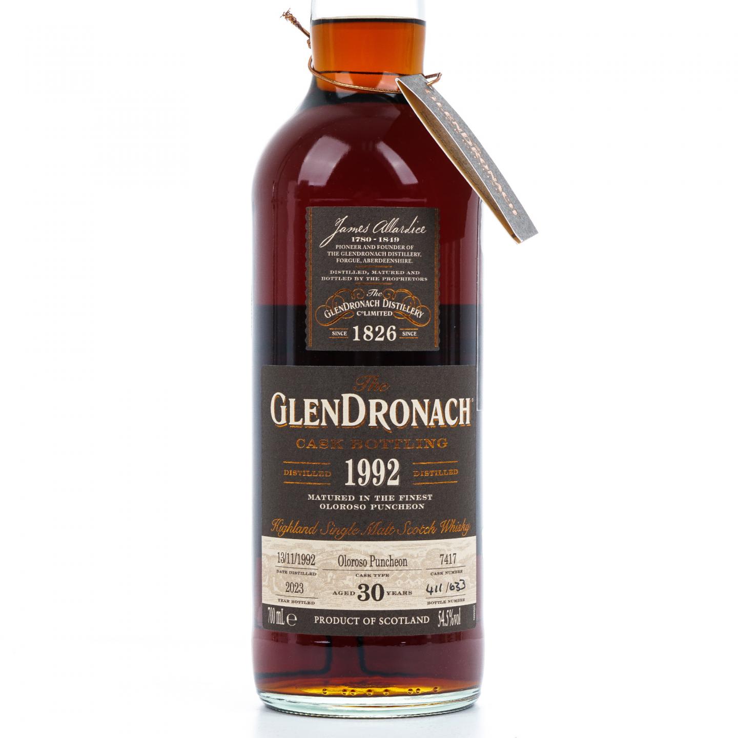 Glendronach 格兰多纳 30年 1992-2023 雪莉桶#7417
