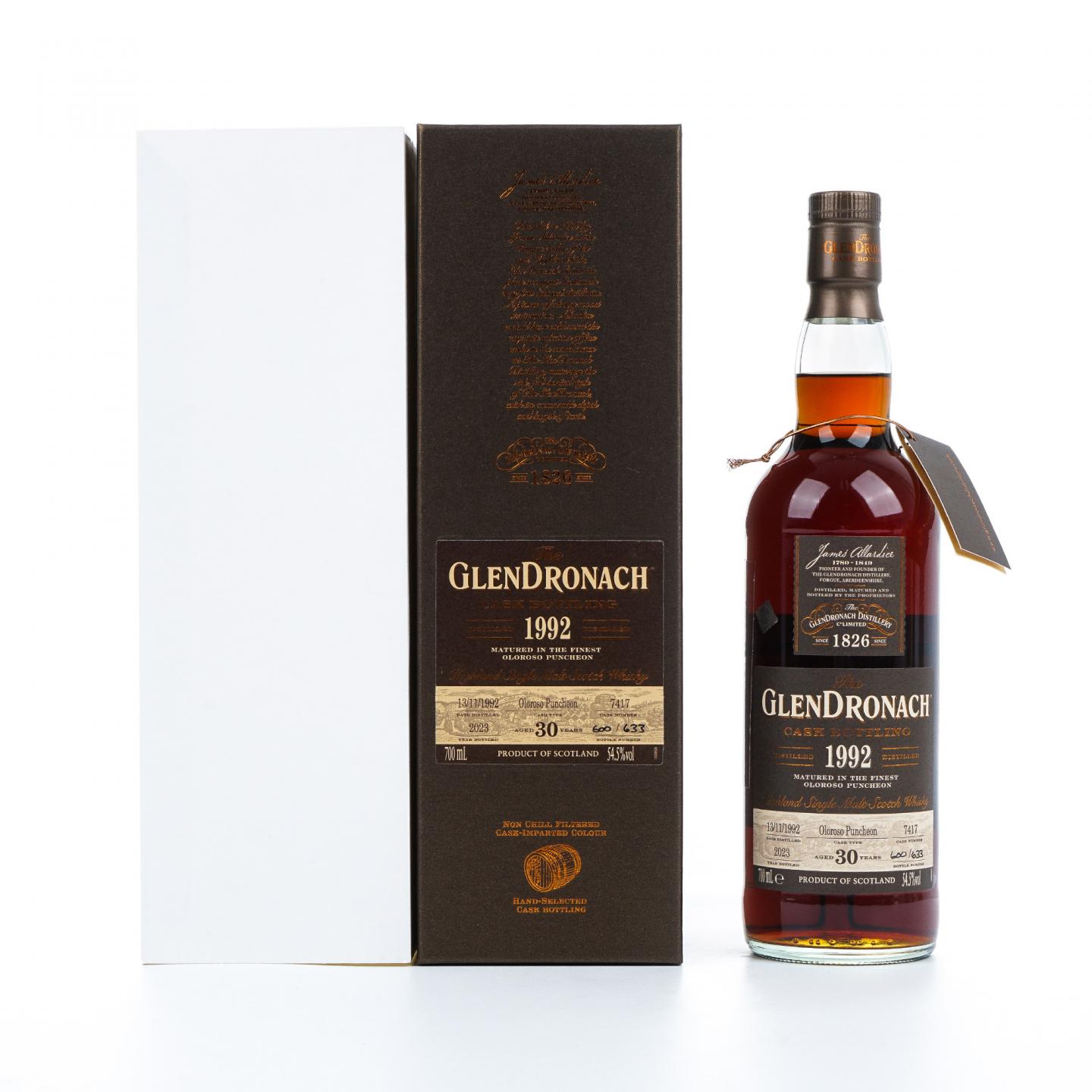 Glendronach 格兰多纳 30年 1992-2023 雪莉桶#7417 54.5%