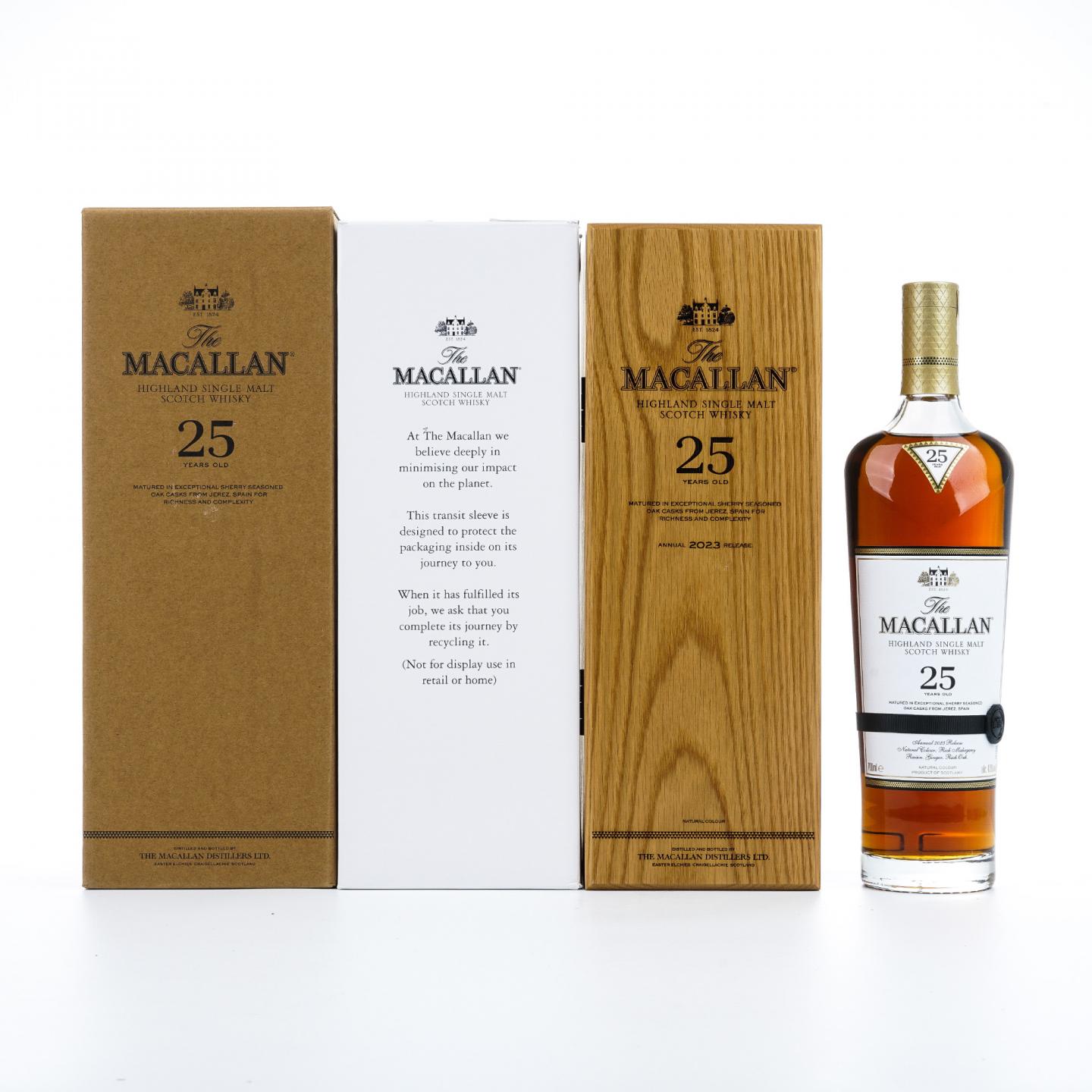 【附X光图】Macallan 麦卡伦 25年 2023 雪莉桶 黑腰带