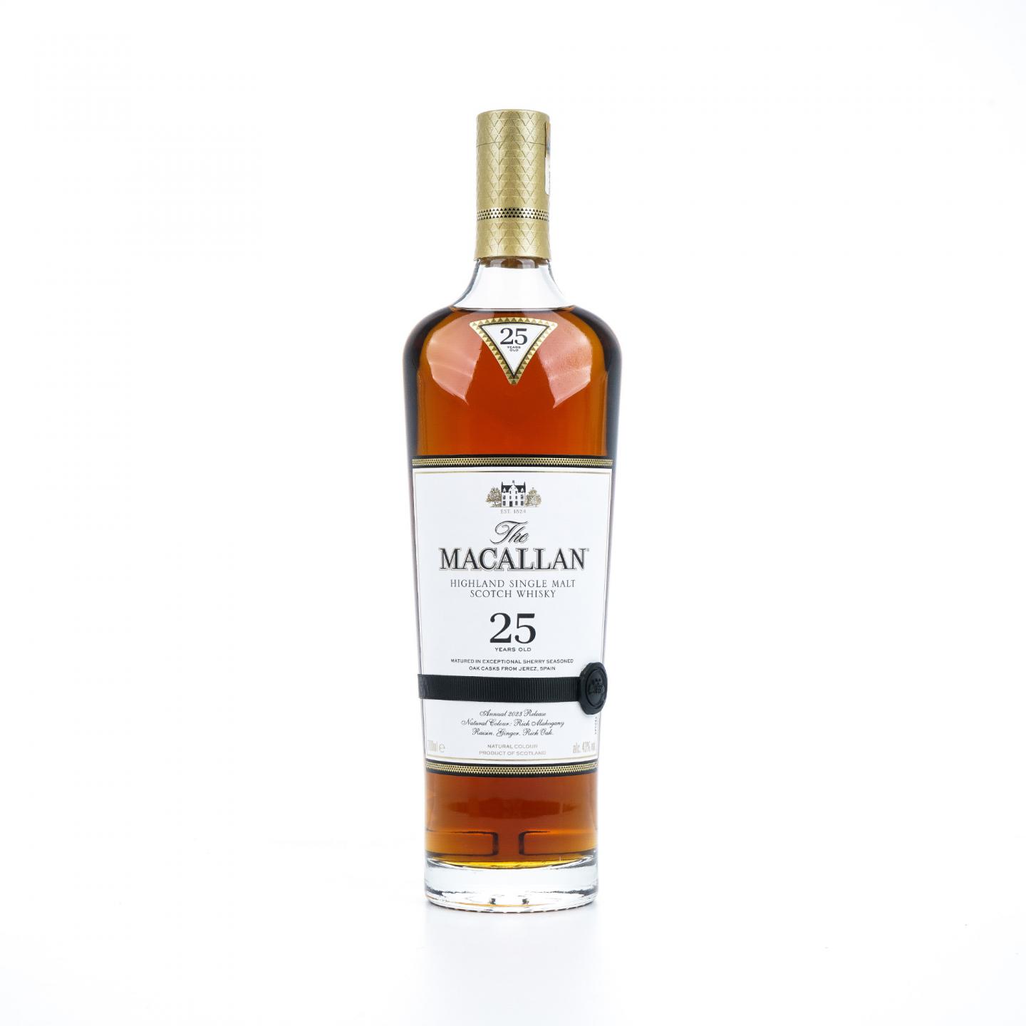 【附X光图】Macallan 麦卡伦 25年 2023 雪莉桶 黑腰带