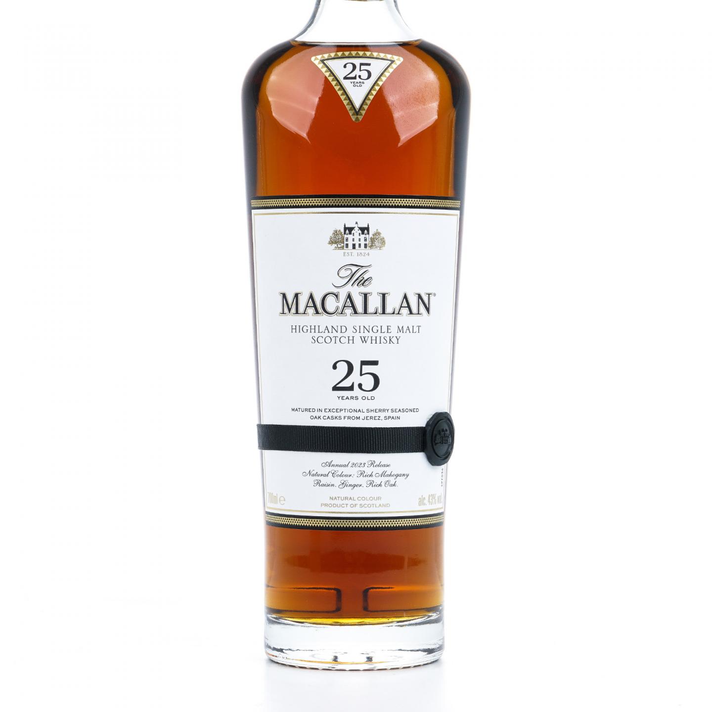 【附X光图】Macallan 麦卡伦 25年 2023 雪莉桶 黑腰带