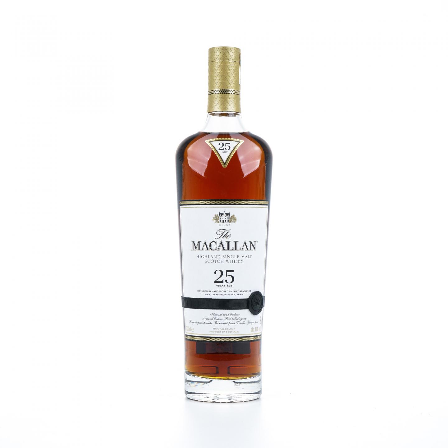 【附X光图】Macallan 麦卡伦 25年 2022 黑腰带 行货