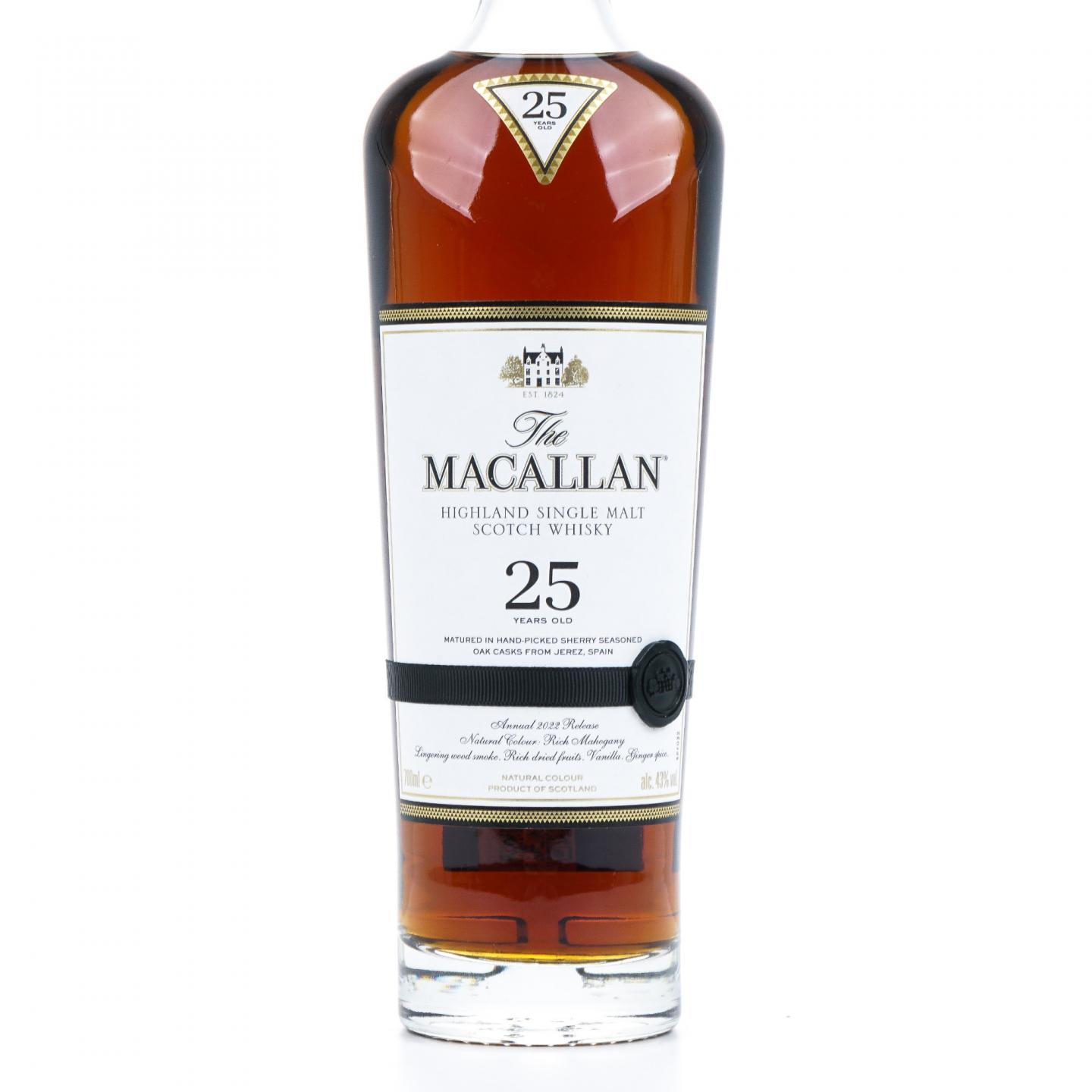 【附X光图】Macallan 麦卡伦 25年 2022 黑腰带 行货