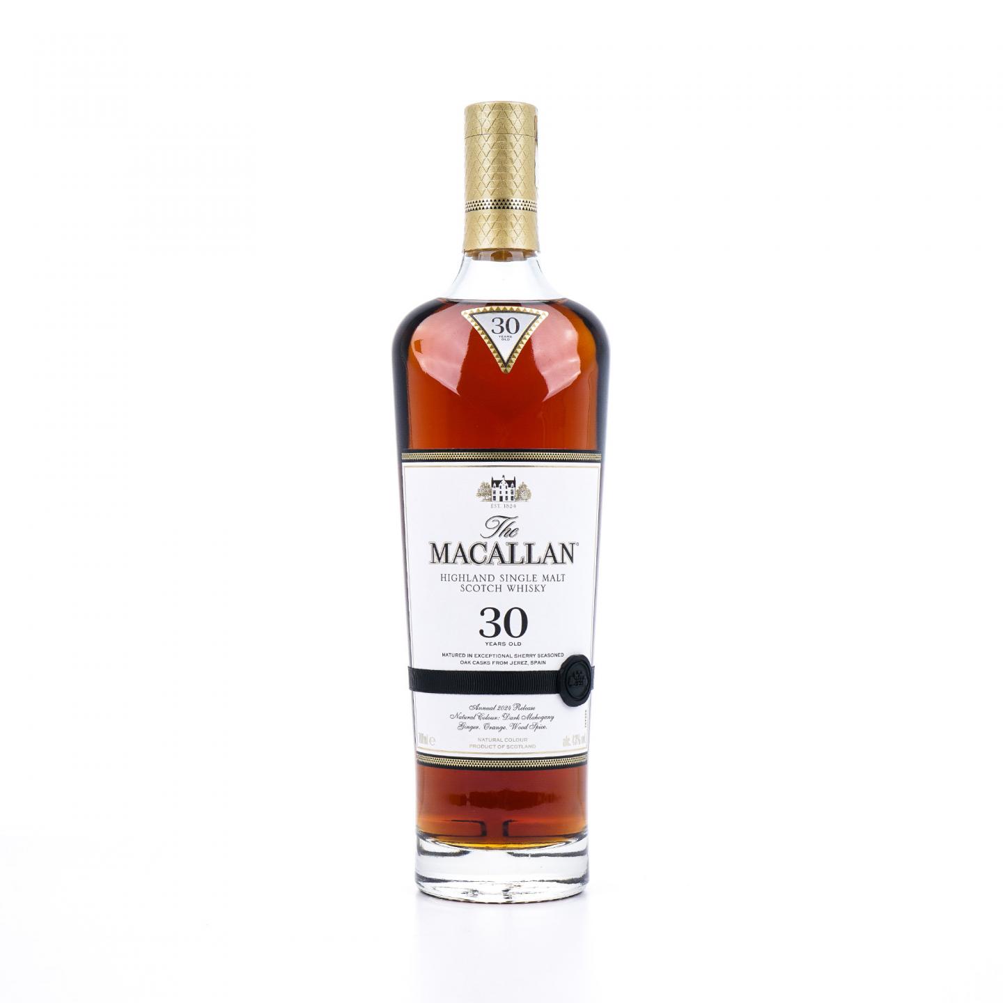 【附X光图】Macallan 麦卡伦 30年 2024 雪莉桶 黑腰带 木盒