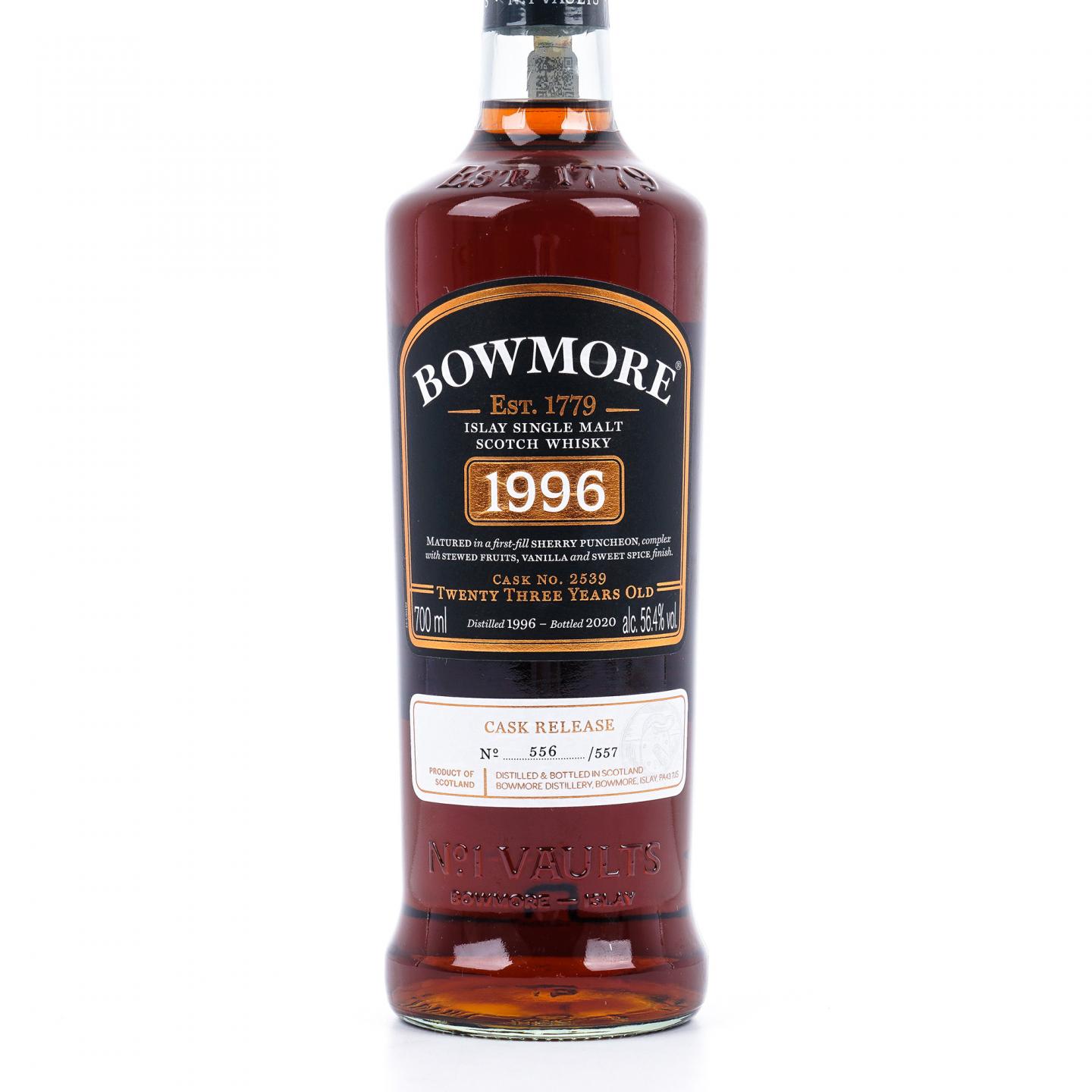 Bowmore 波摩 23年 1996-2020 初填雪莉桶#2539
