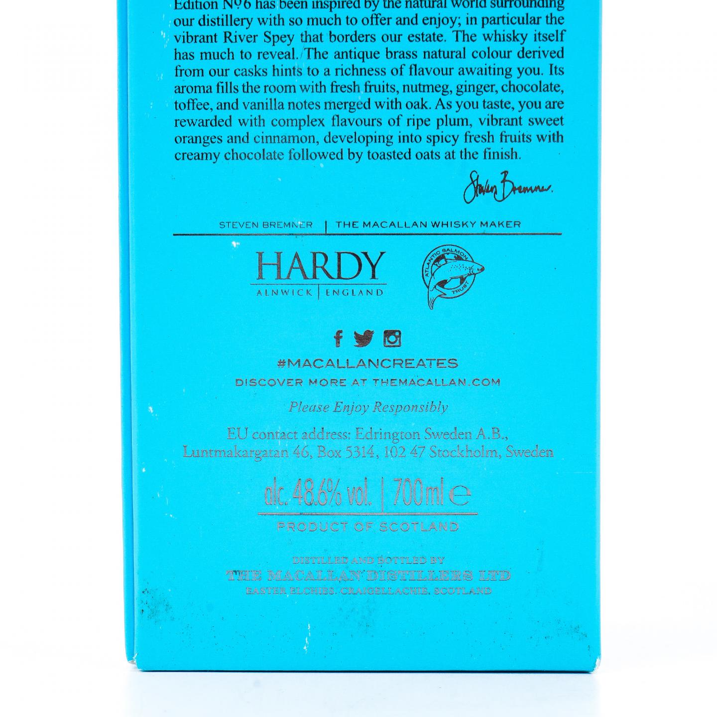 Macallan 麦卡伦 2020 Edition No.6 700ml