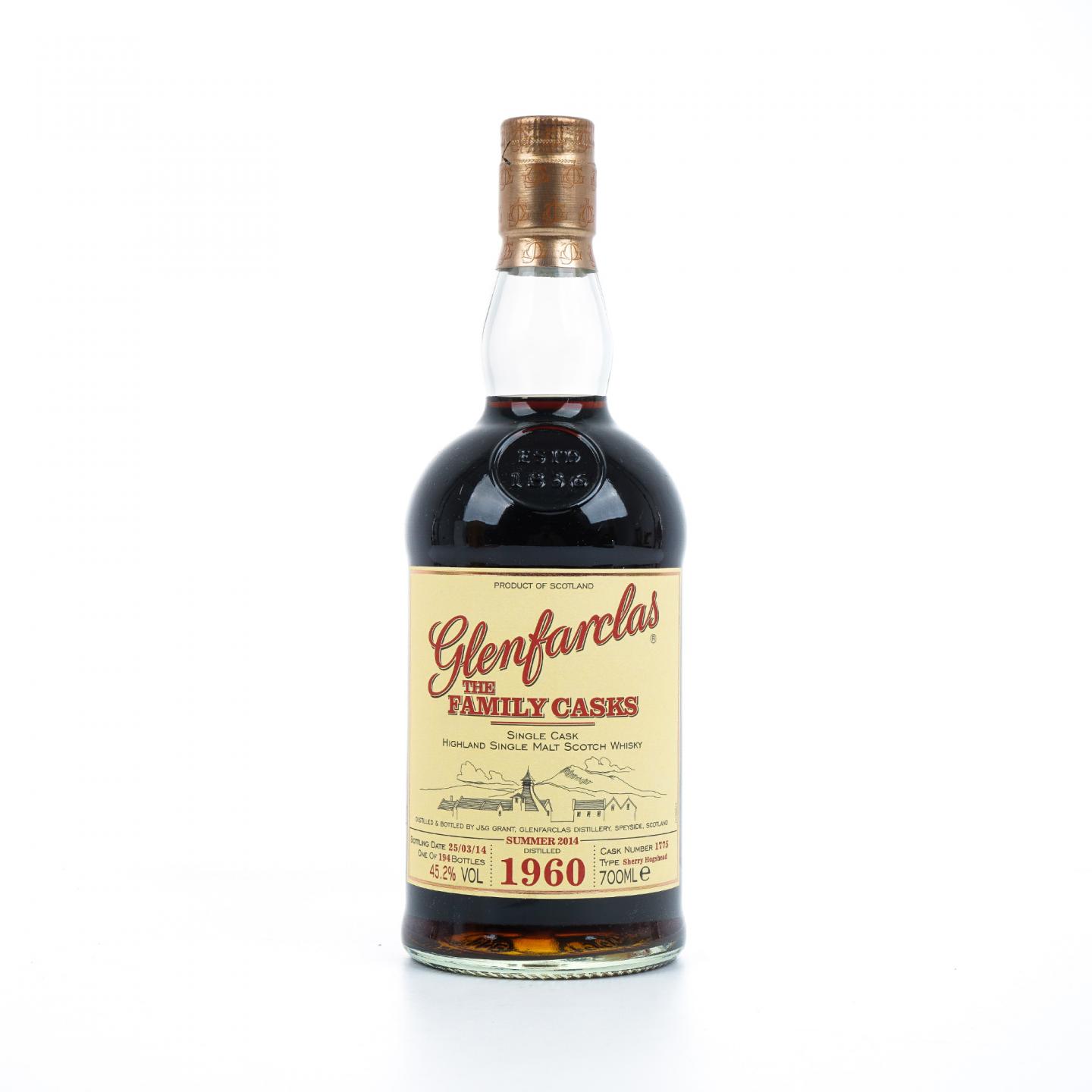 Glenfarclas 格兰花格 1960-2014 家族桶 雪莉桶#1775