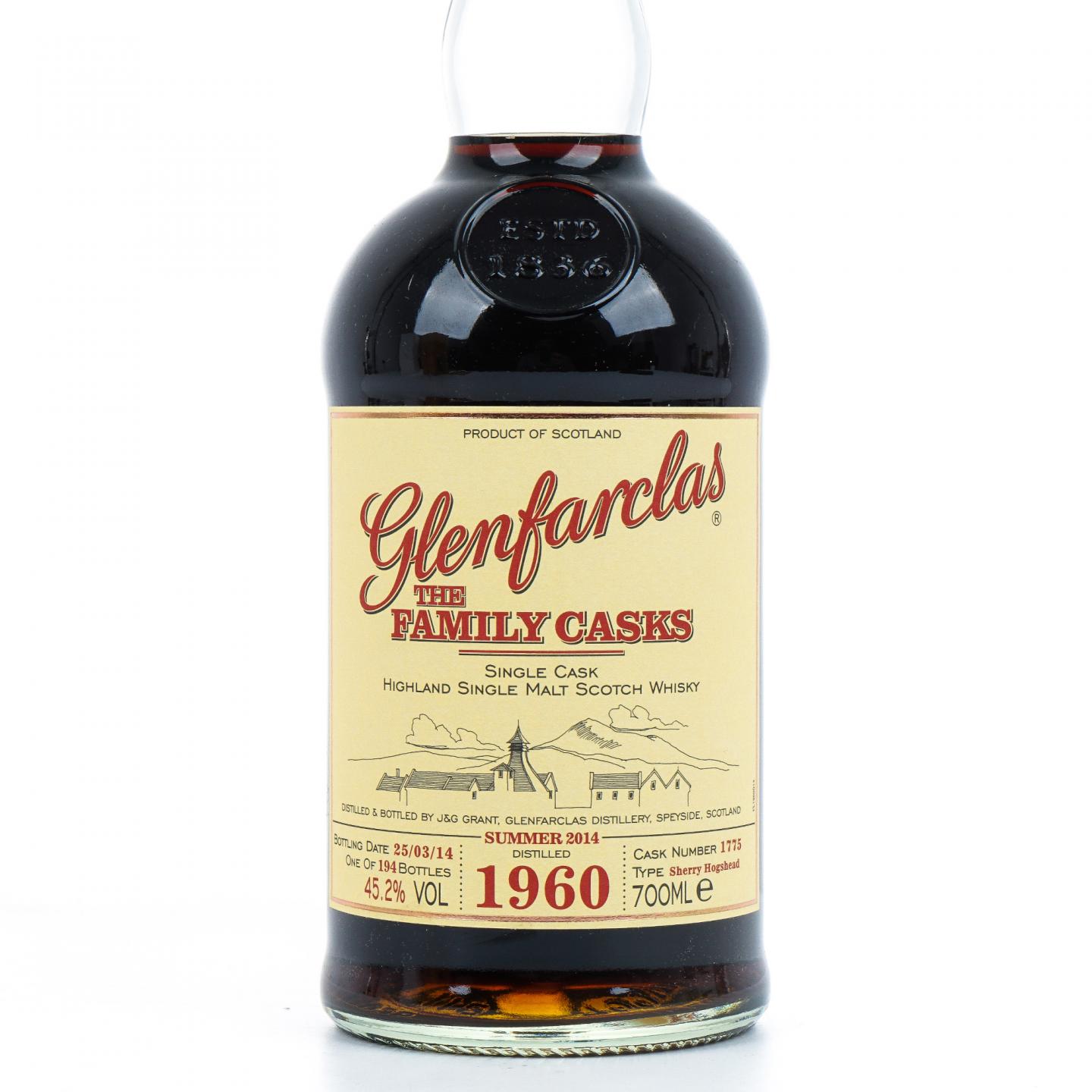 Glenfarclas 格兰花格 1960-2014 家族桶 雪莉桶#1775