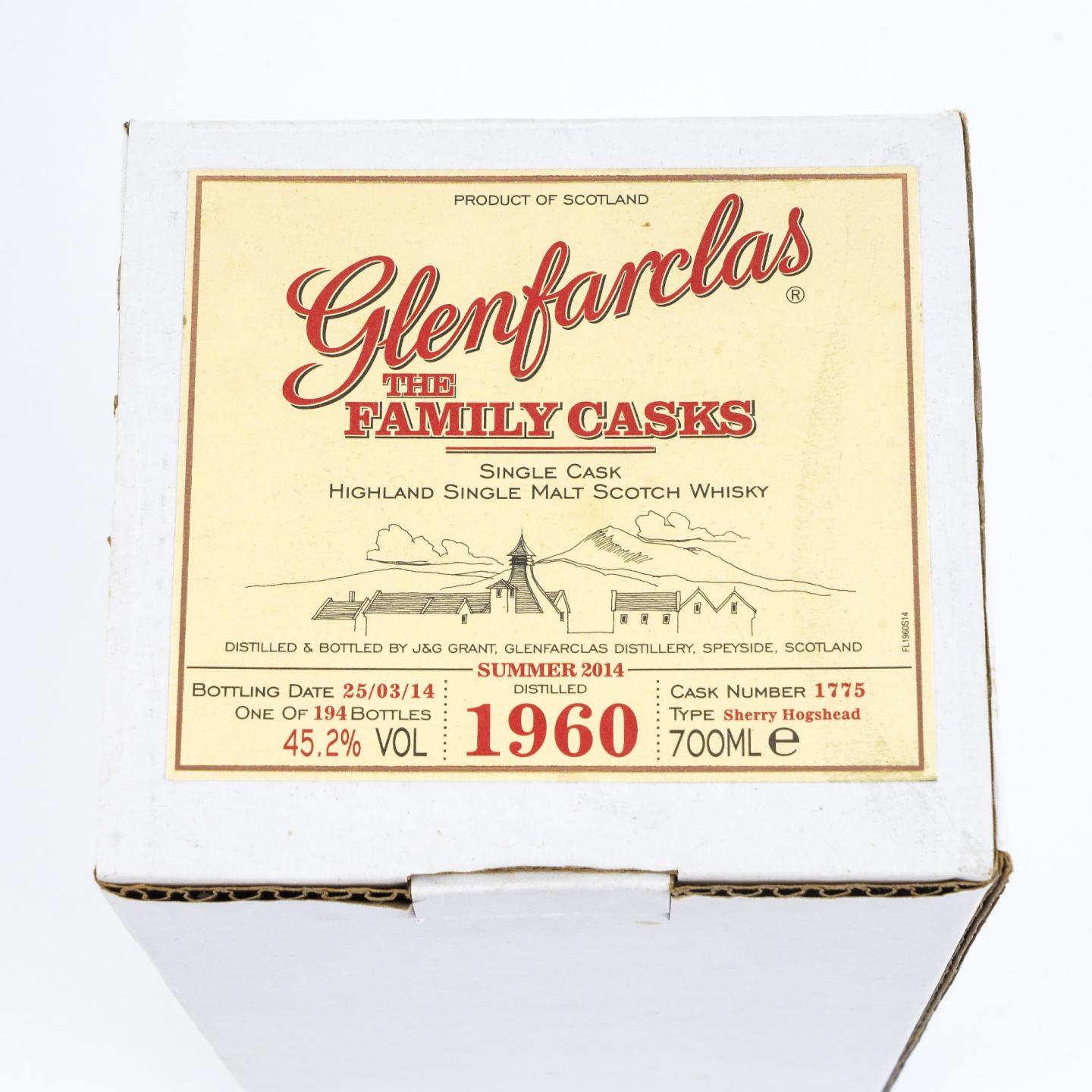 Glenfarclas 格兰花格 1960-2014 家族桶 雪莉桶#1775