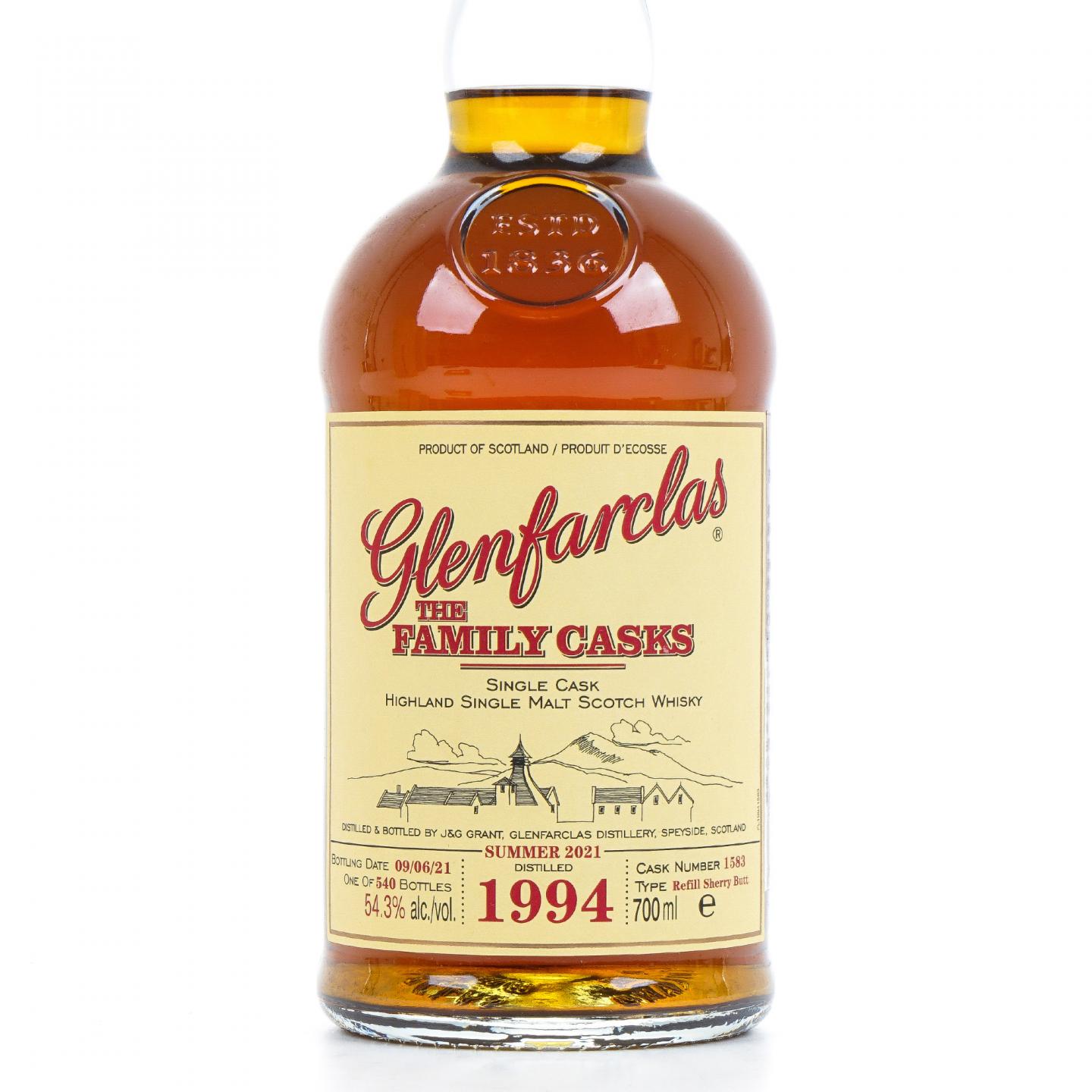 Glenfarclas 格兰花格 1994-2021 家族桶#1583