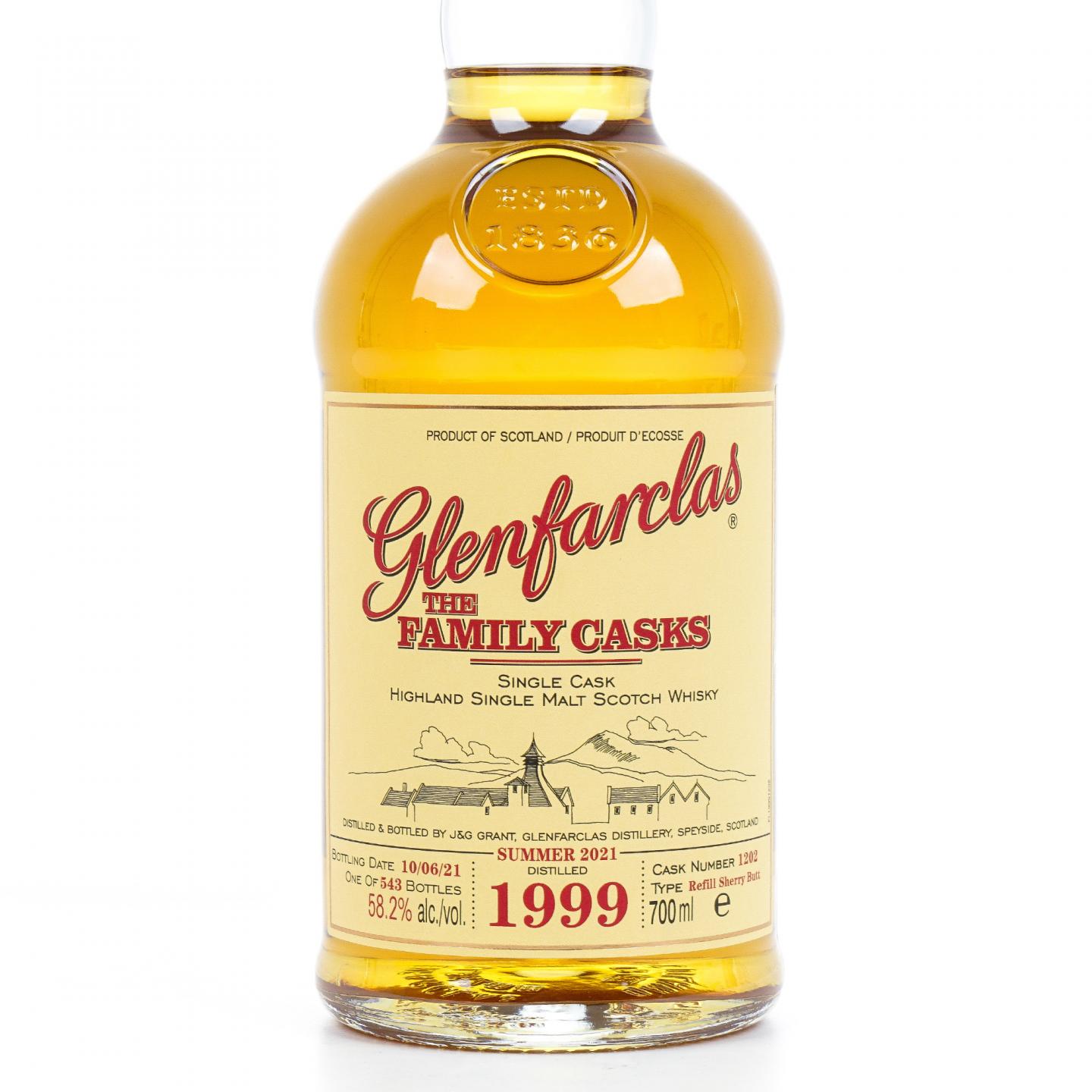 Glenfarclas 格兰花格 1999-2021 家族桶 雪莉桶#1202