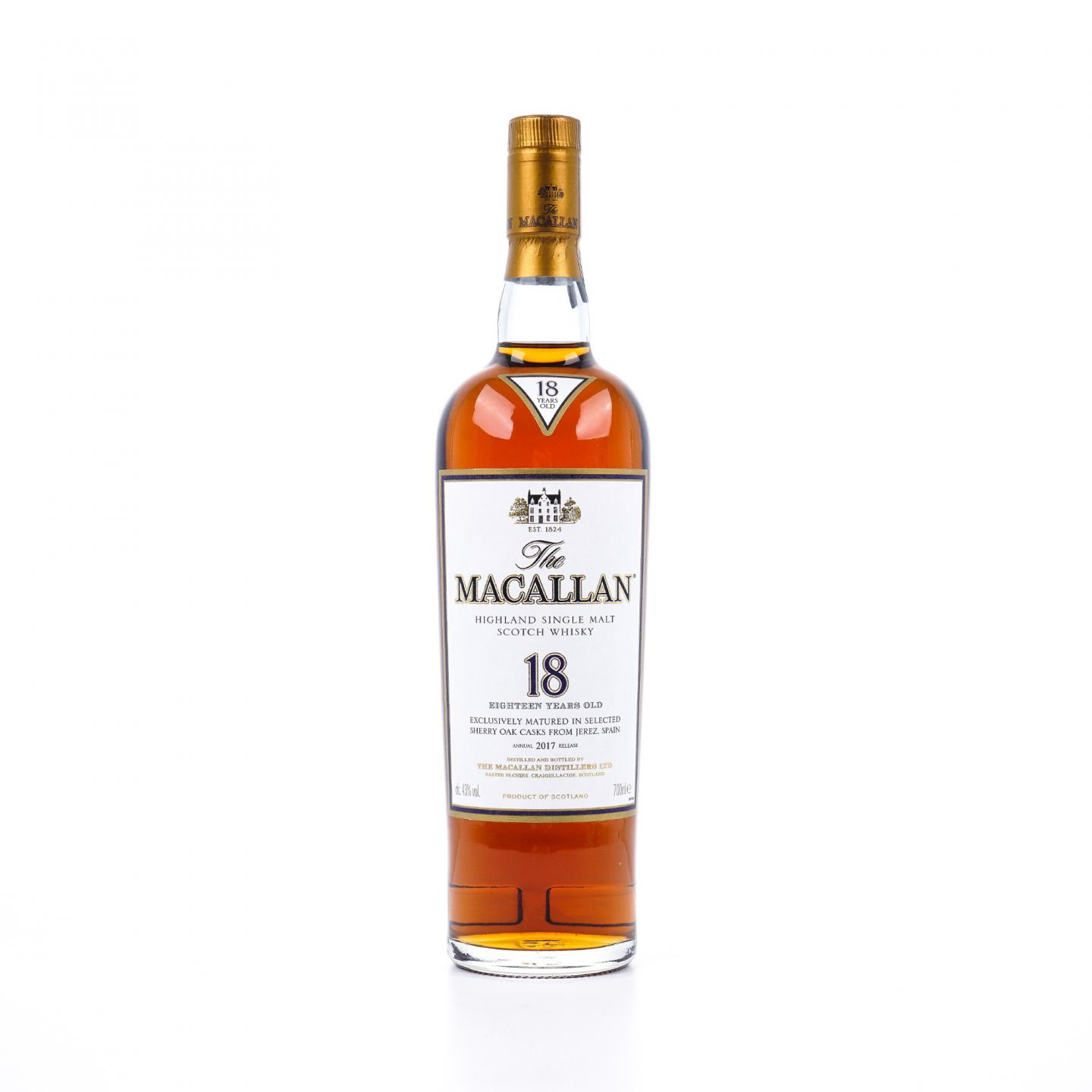 Macallan 麦卡伦 18年 2017 雪莉桶 700ml