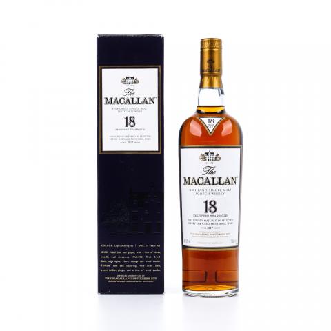Macallan 麦卡伦 18年 2017 雪莉桶 700ml 43%Vol.