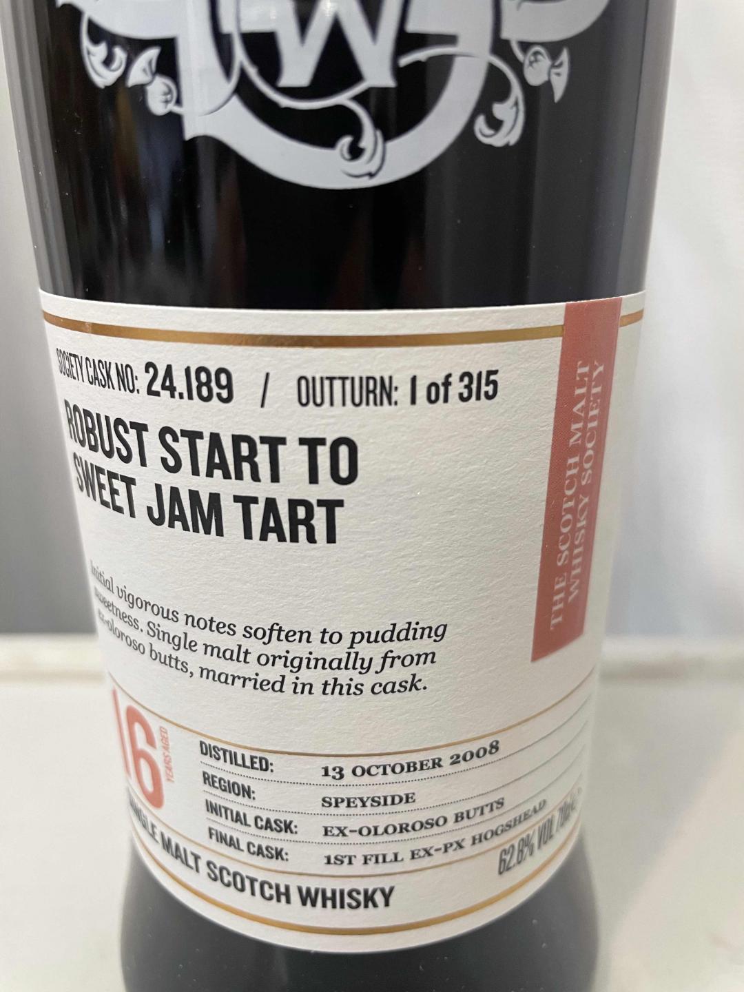 包邮 SMWS 24.189 麦卡伦16年全程雪莉桶