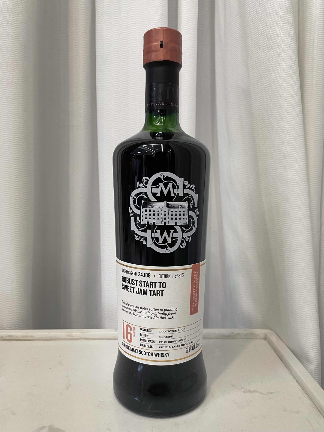 包邮 SMWS 24.189 麦卡伦16年全程雪莉桶