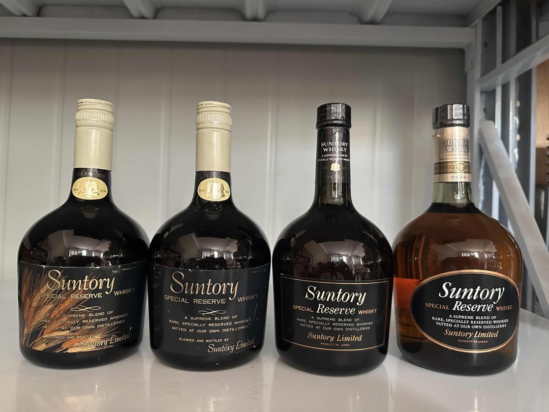 八十年代三得利秘藏一组四瓶