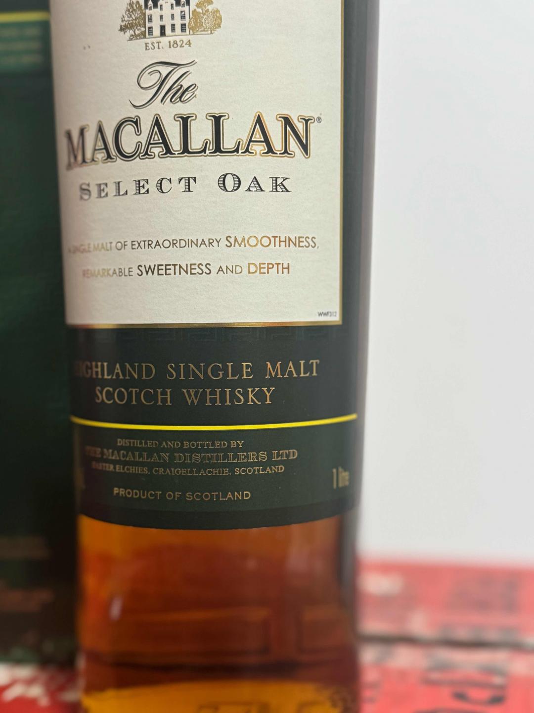 麦卡伦绿麦 1L装 大瓶又划算 集邮收藏必备