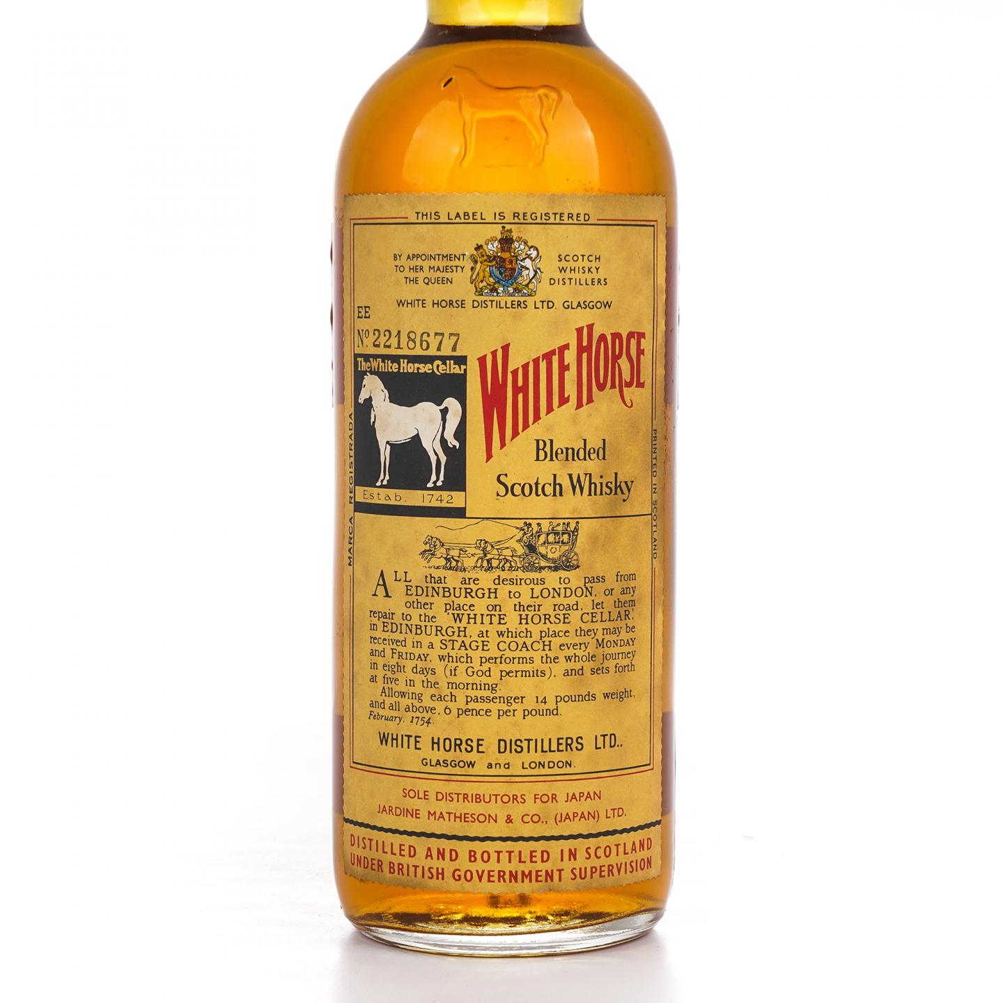 White Horse 白马 特级 调和威士忌 弹弓头 760ml