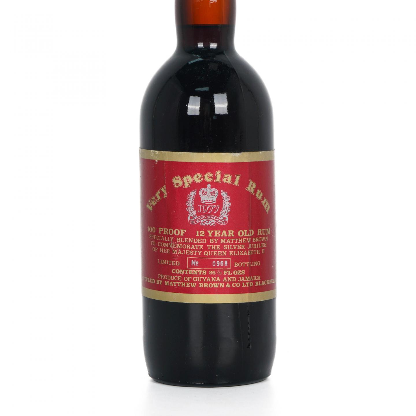 Matthew Brown & Co 12年 朗姆 伊丽莎白二世女王银禧纪念