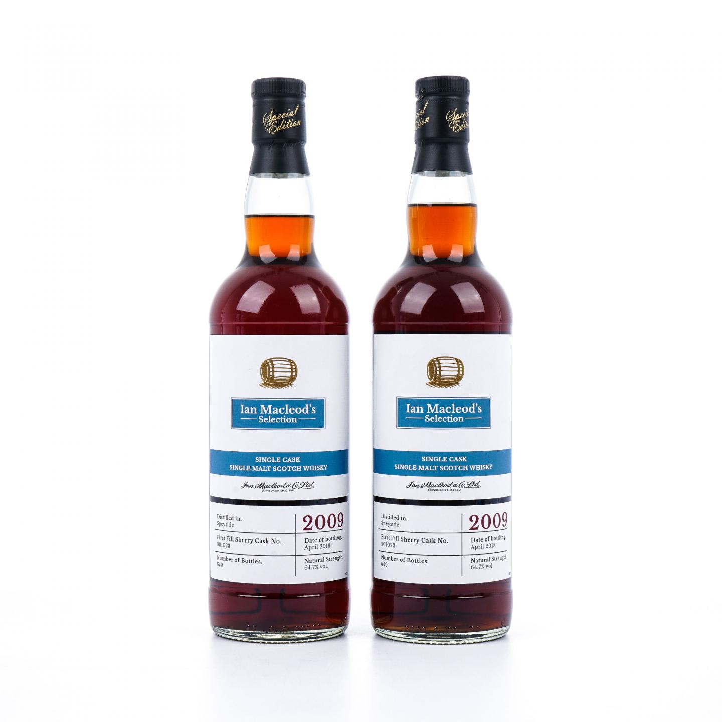 Speyside 斯佩塞 2009-2018 IM 雪莉单桶#901023 2支组