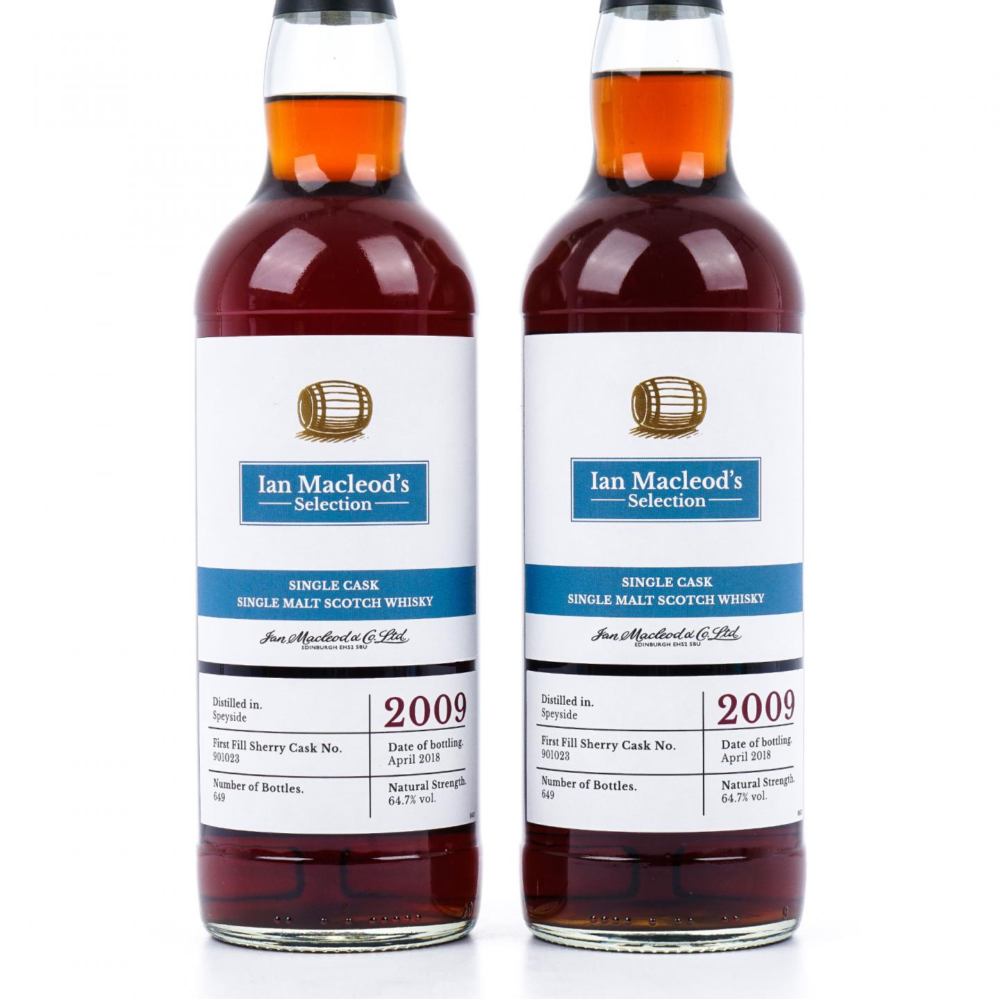 Speyside 斯佩塞 2009-2018 IM 雪莉单桶#901023 2支组