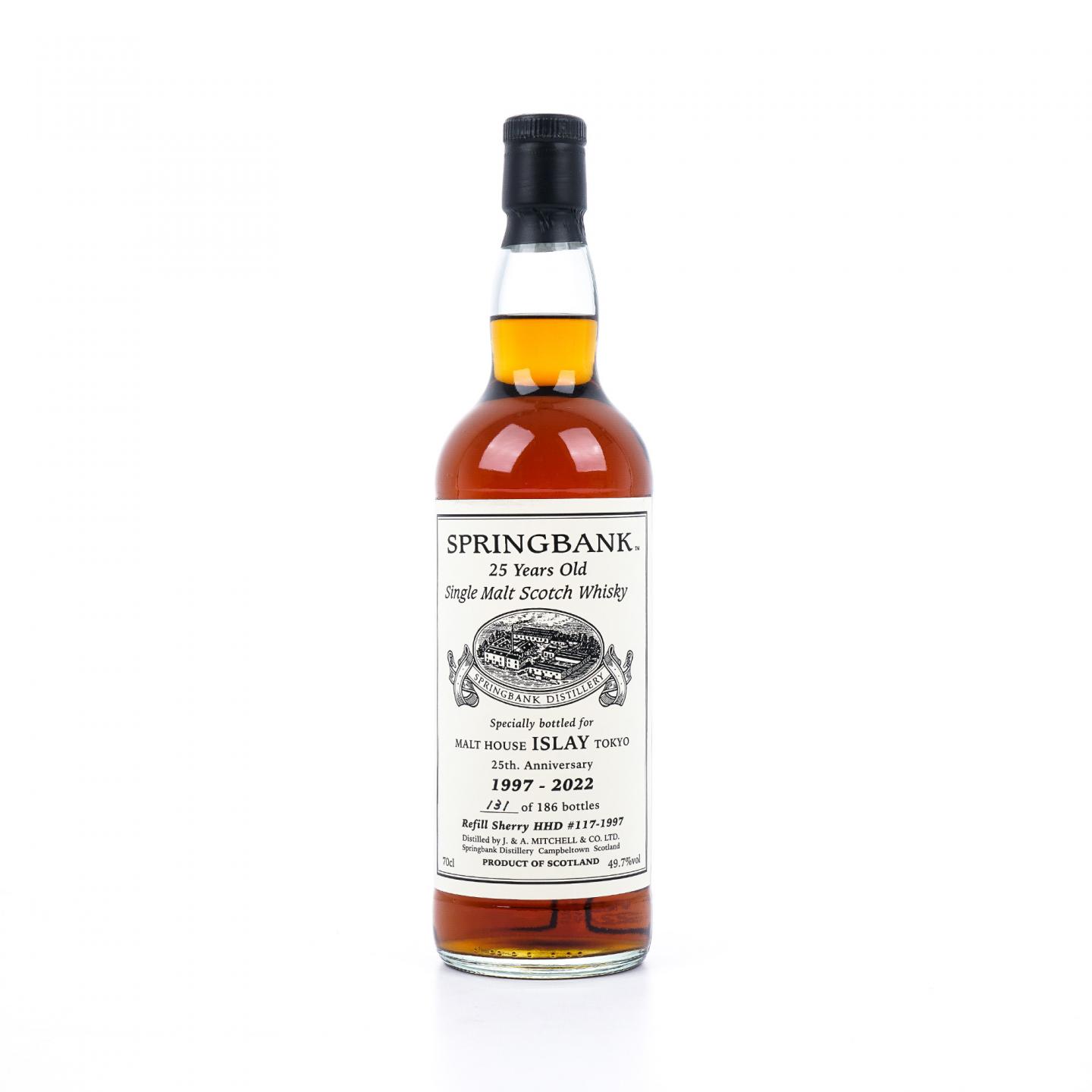 Springbank 云顶 25年 1997-2022 雪莉桶#117