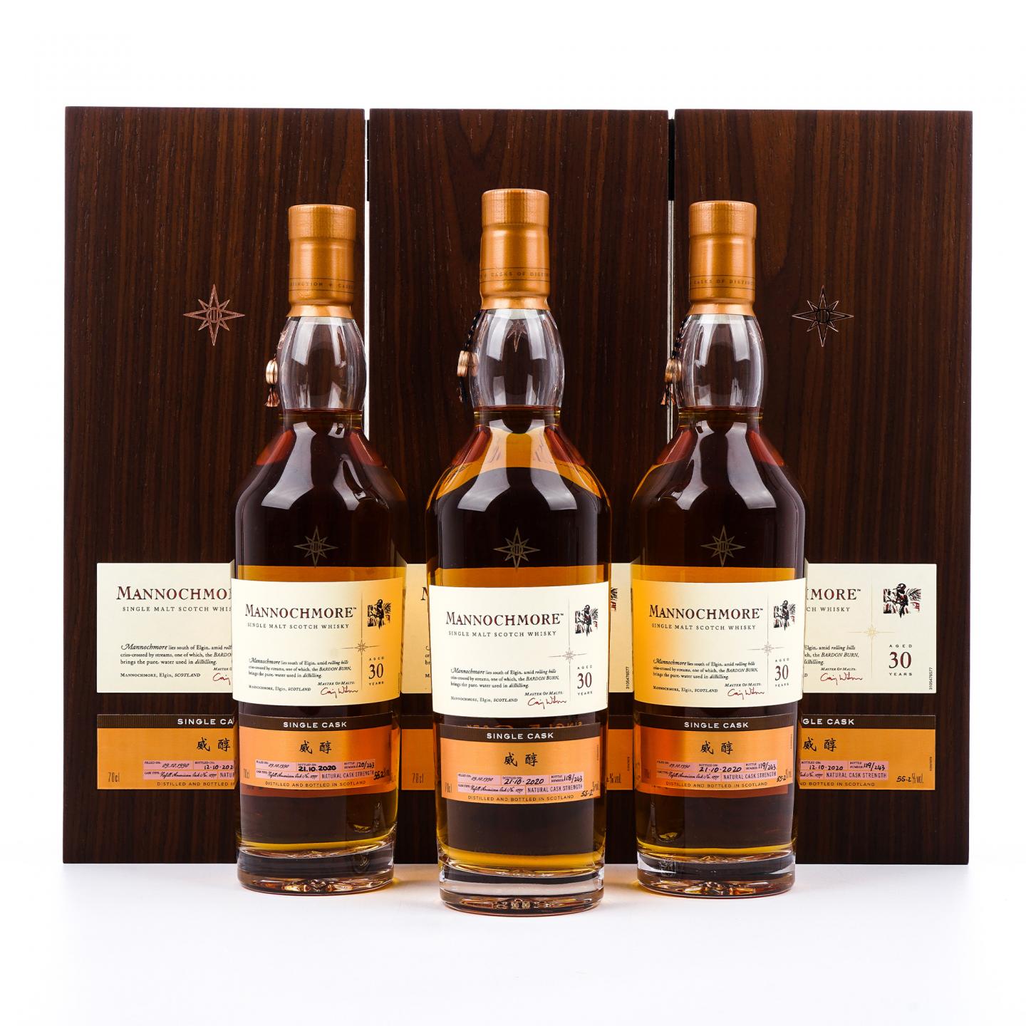 Mannochmore 曼洛克摩 30年 1990-2020 星星标 行货 3瓶组