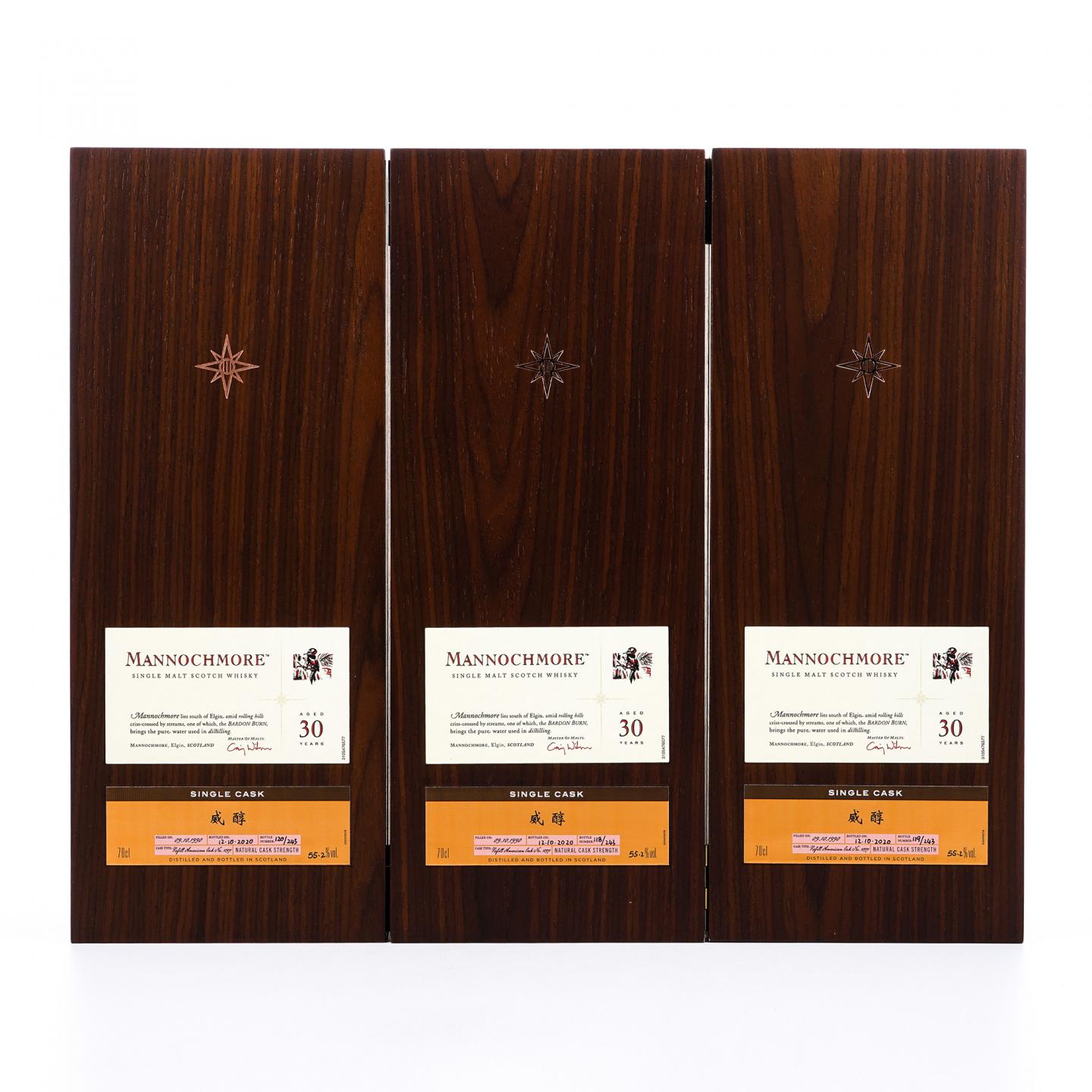 Mannochmore 曼洛克摩 30年 1990-2020 星星标 行货 3瓶组
