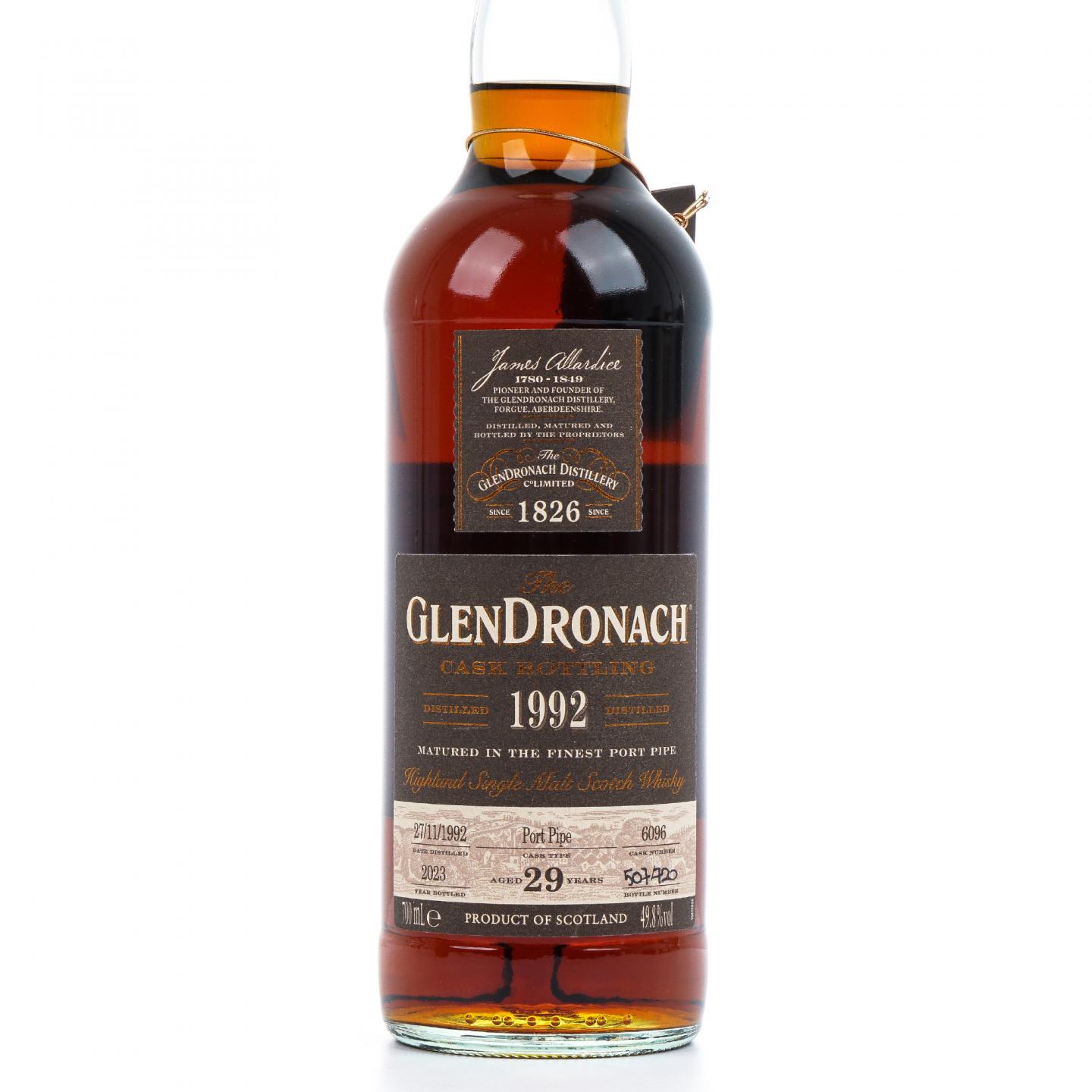 Glendronach 格兰多纳 29年 1992-2023 单桶#6096 No.507