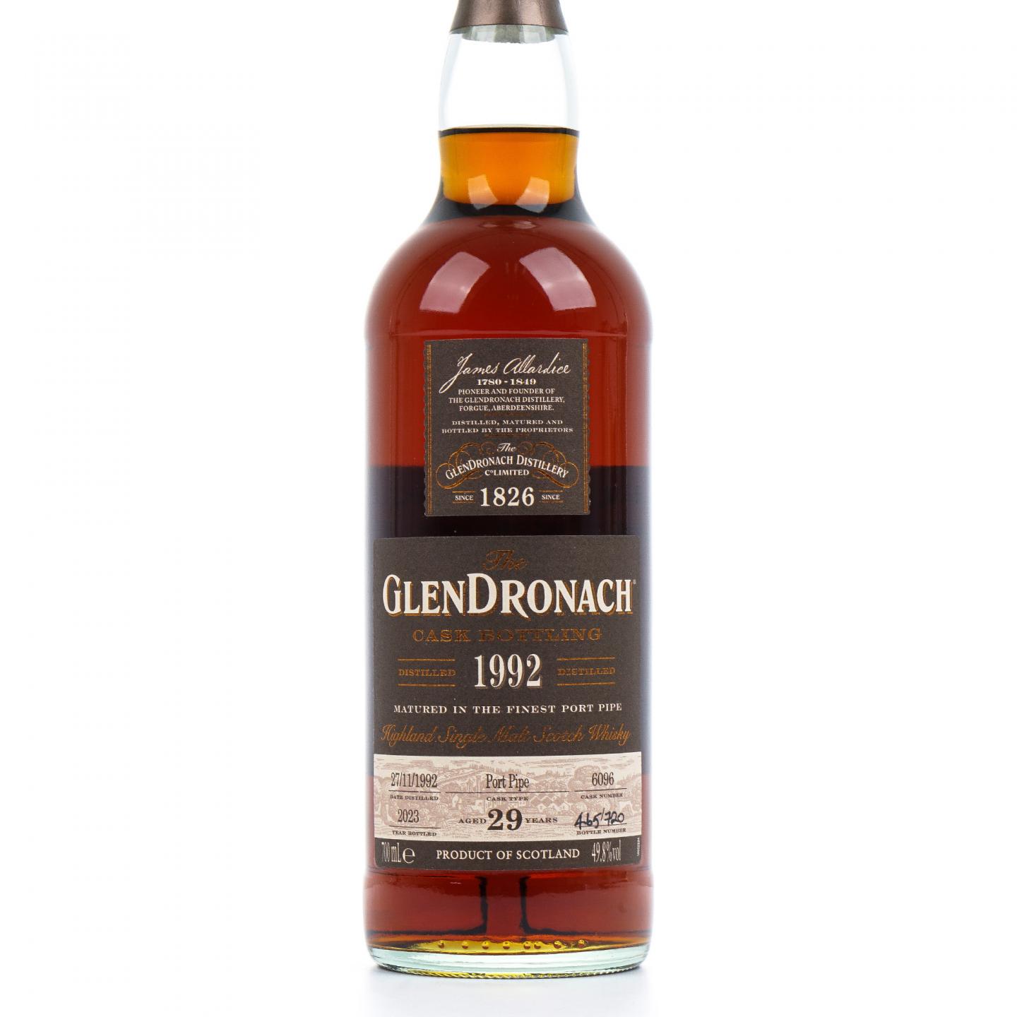 Glendronach 格兰多纳 29年 1992-2023 单桶#6096 No.465