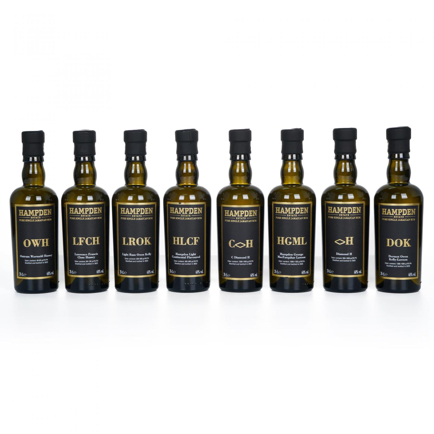 【中样】Hampden Estate 汉普登庄园 2022 朗姆酒 8瓶组*200ML