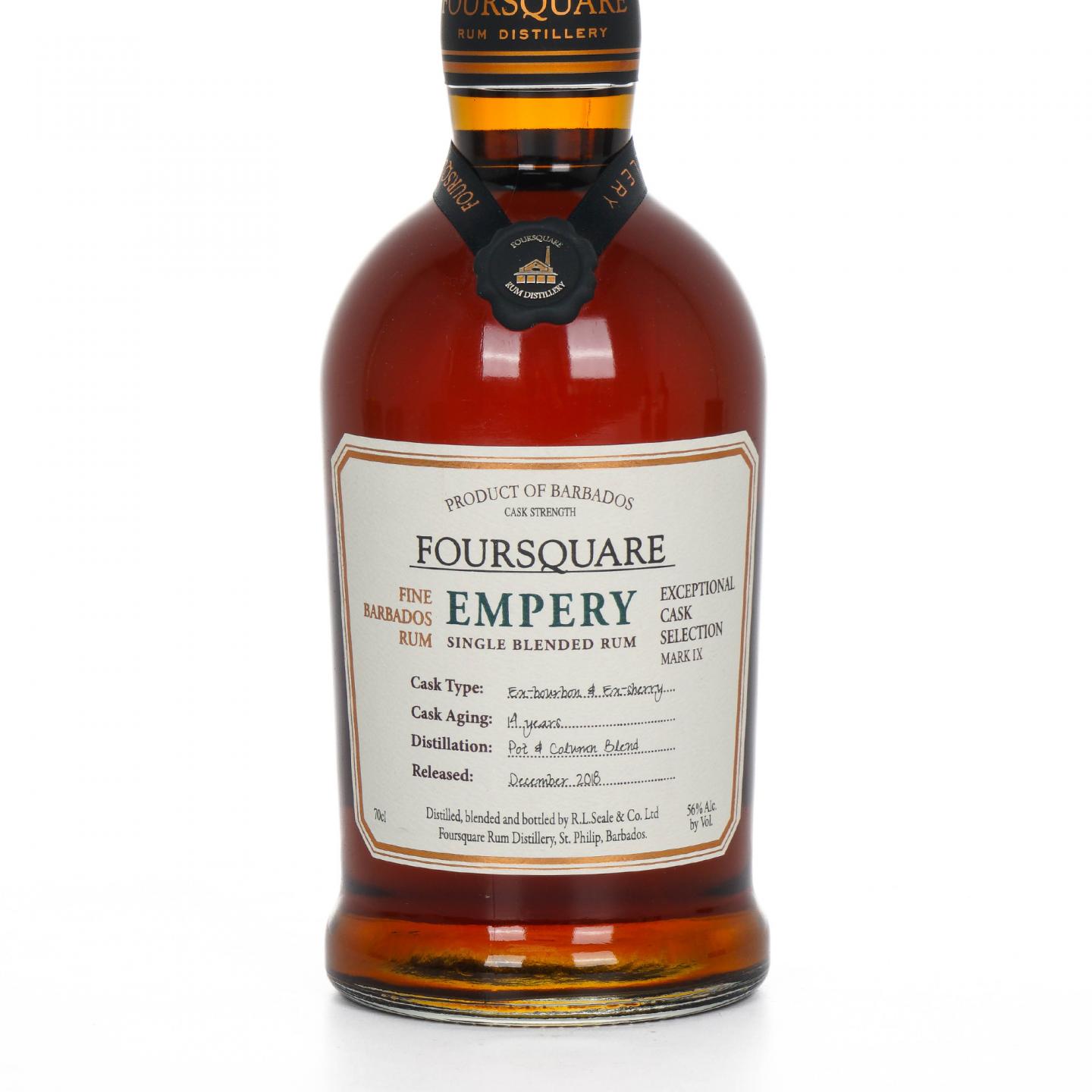 Foursquare 14年 2018 Empery 单一调和朗姆酒