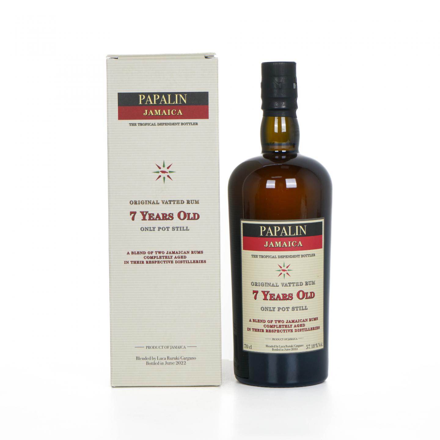 Papalin 7年 2022 牙买加朗姆酒 57.18%