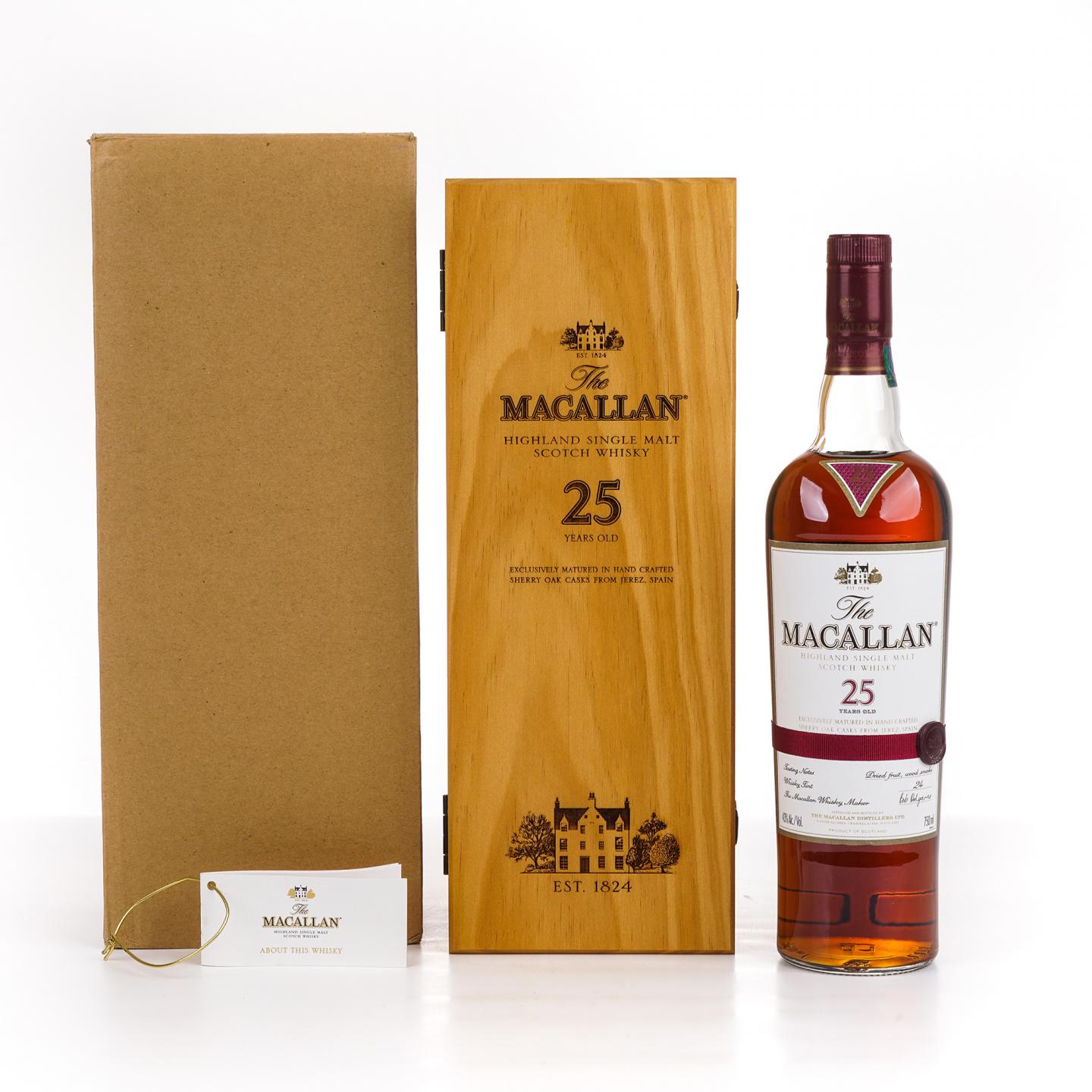 Macallan 麦卡伦 25年 雪莉桶 红腰带 750ml
