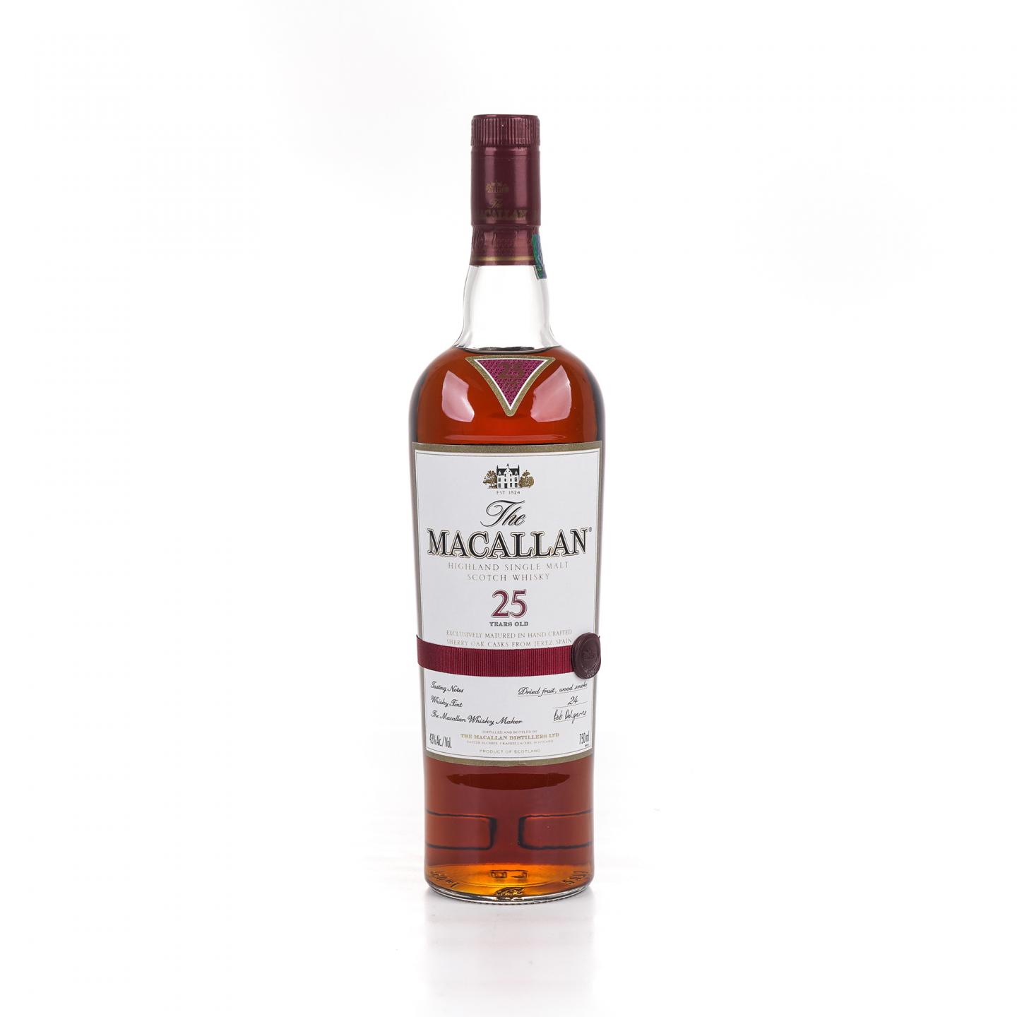 Macallan 麦卡伦 25年 雪莉桶 红腰带 750ml