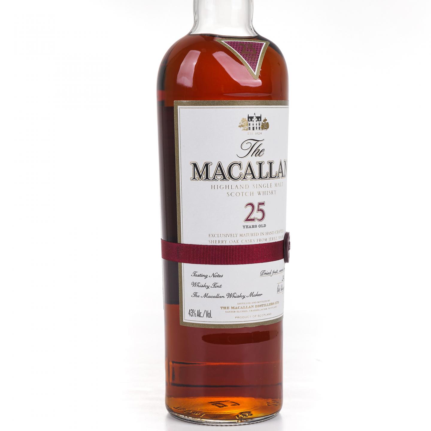 Macallan 麦卡伦 25年 雪莉桶 红腰带 750ml