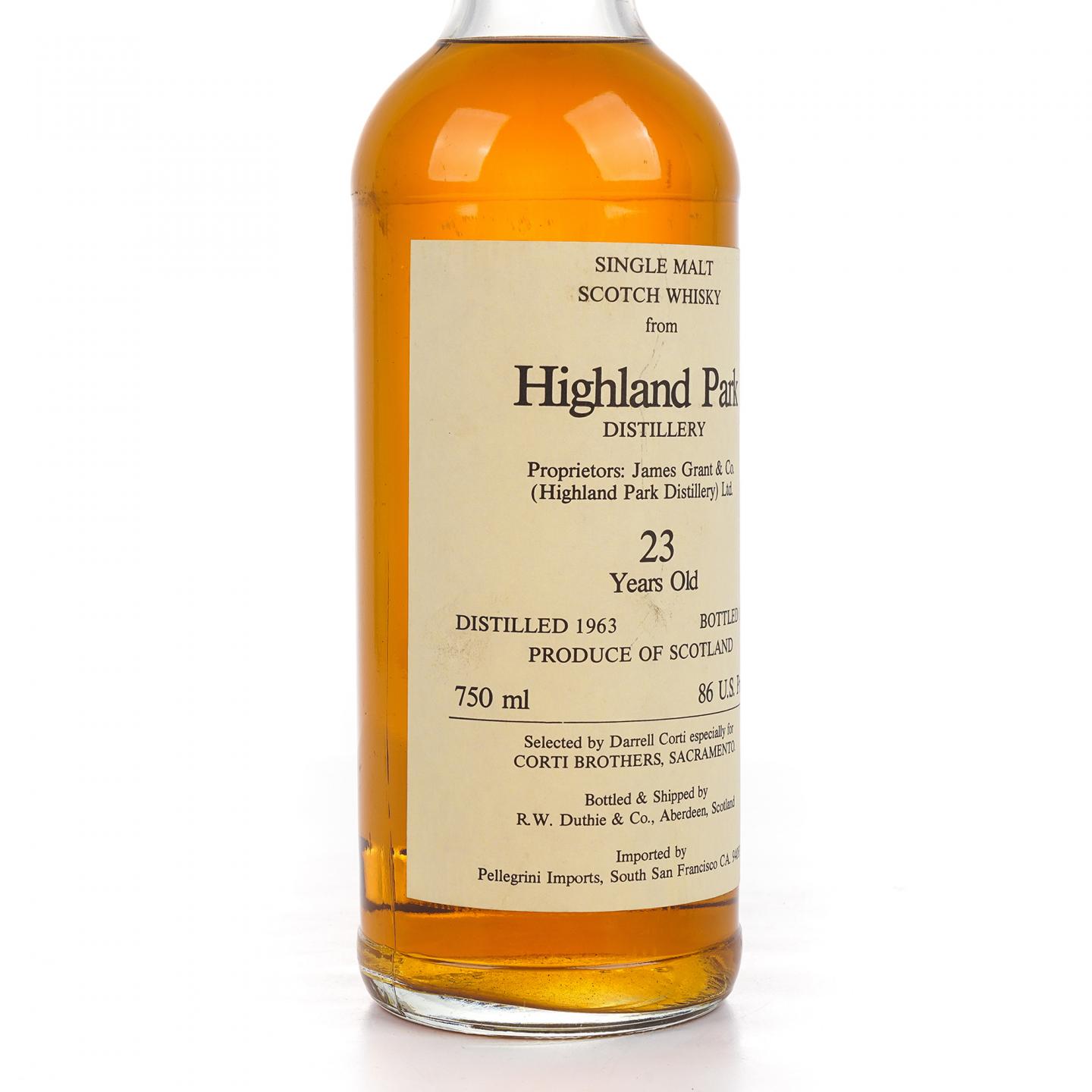 Highland Park 高原骑士 23年 1963-1986 RWD 750ml