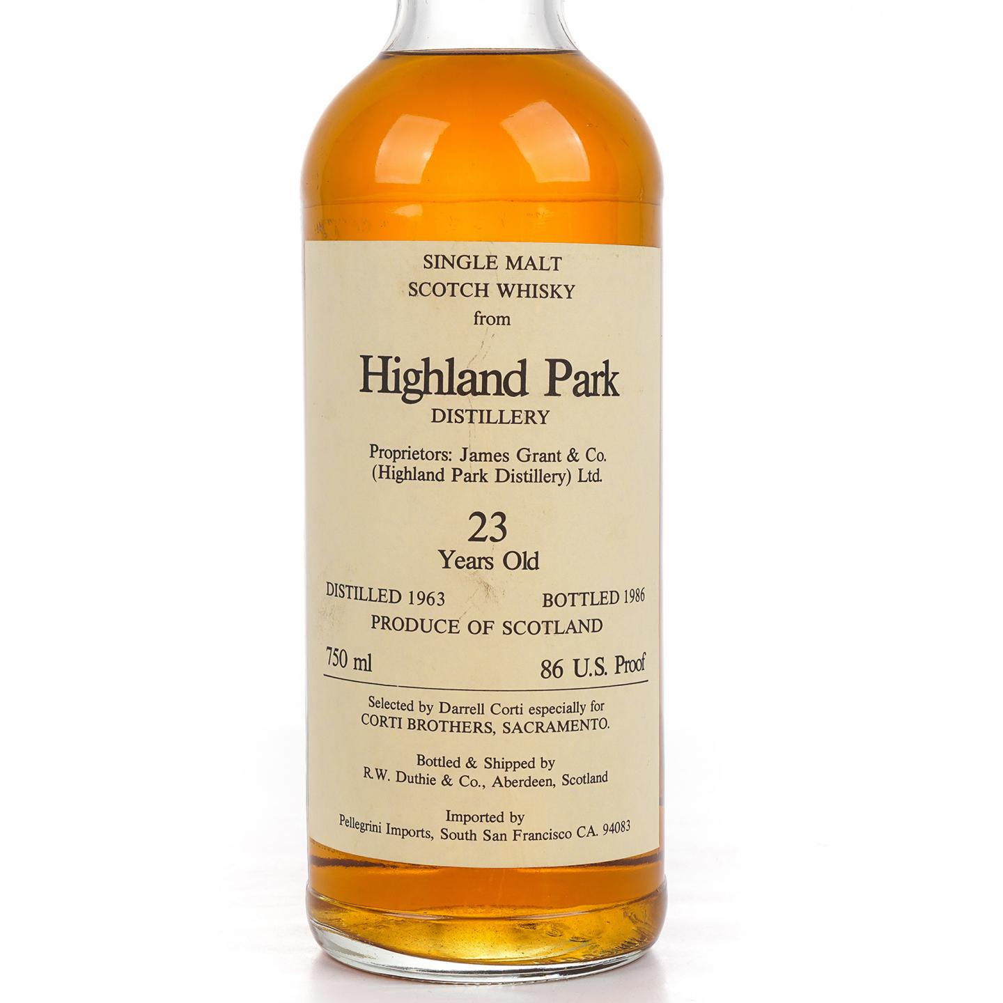 Highland Park 高原骑士 23年 1963-1986 RWD 750ml