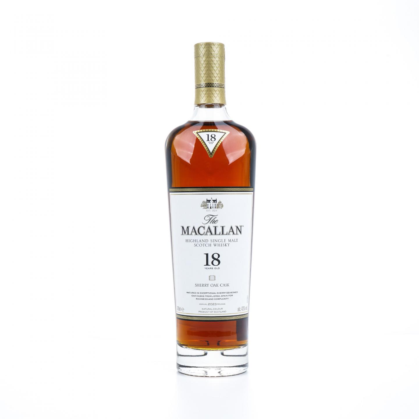 【附X光图】Macallan 麦卡伦 18年 2023 雪莉桶
