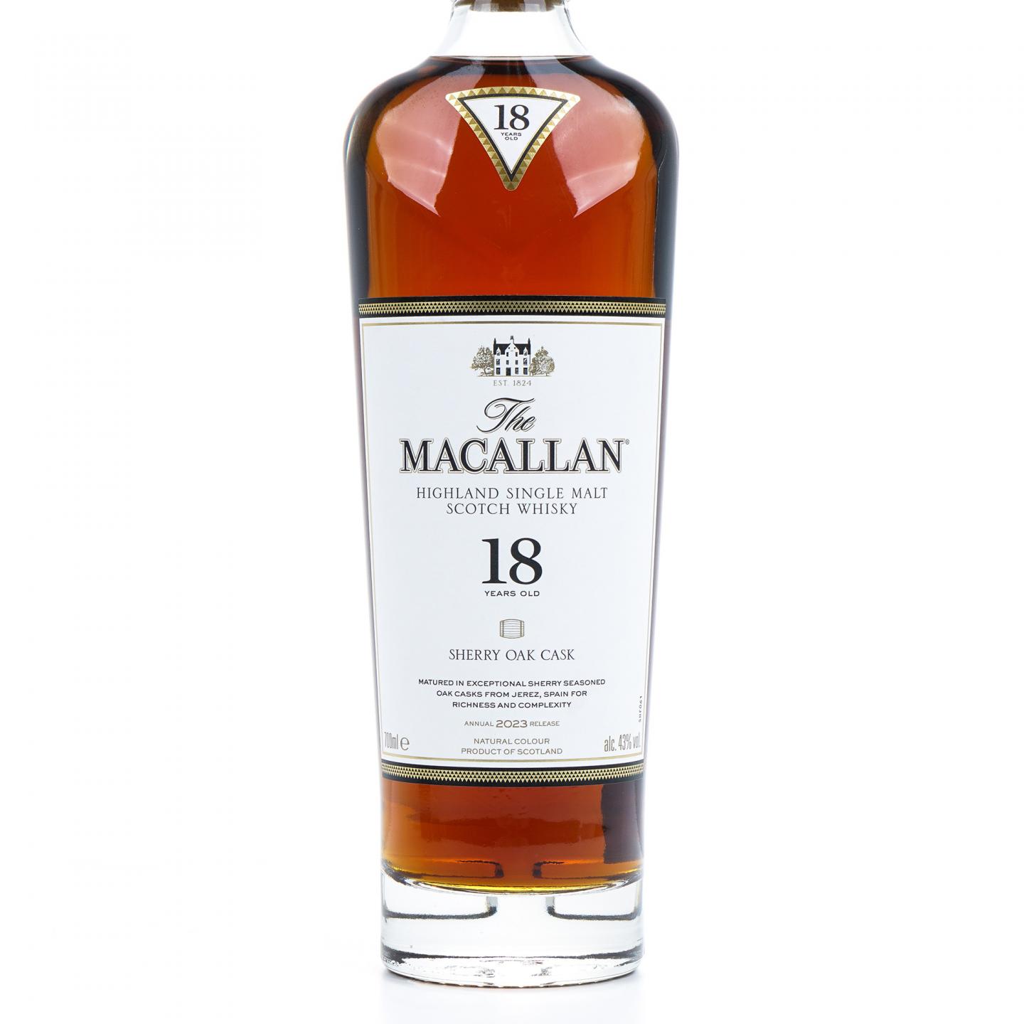 【附X光图】Macallan 麦卡伦 18年 2023 雪莉桶