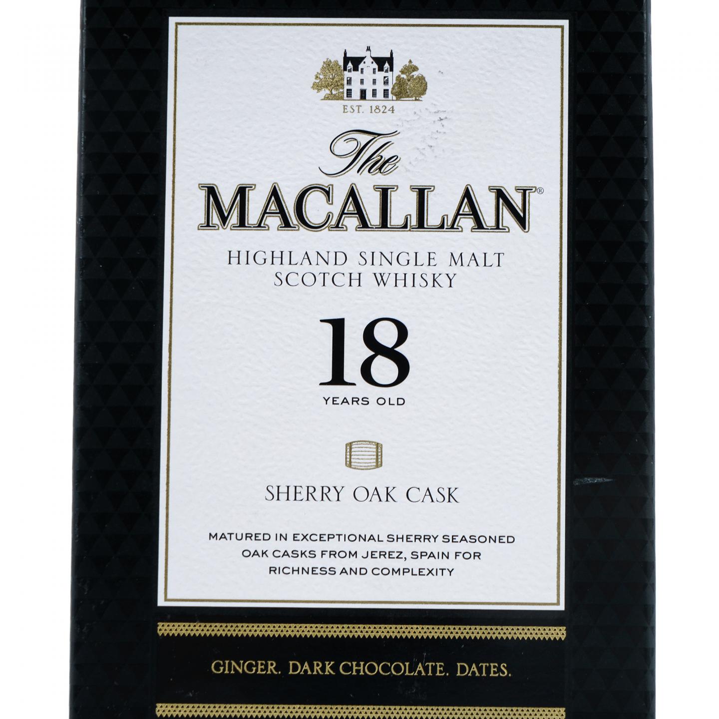 【附X光图】Macallan 麦卡伦 18年 2023 雪莉桶